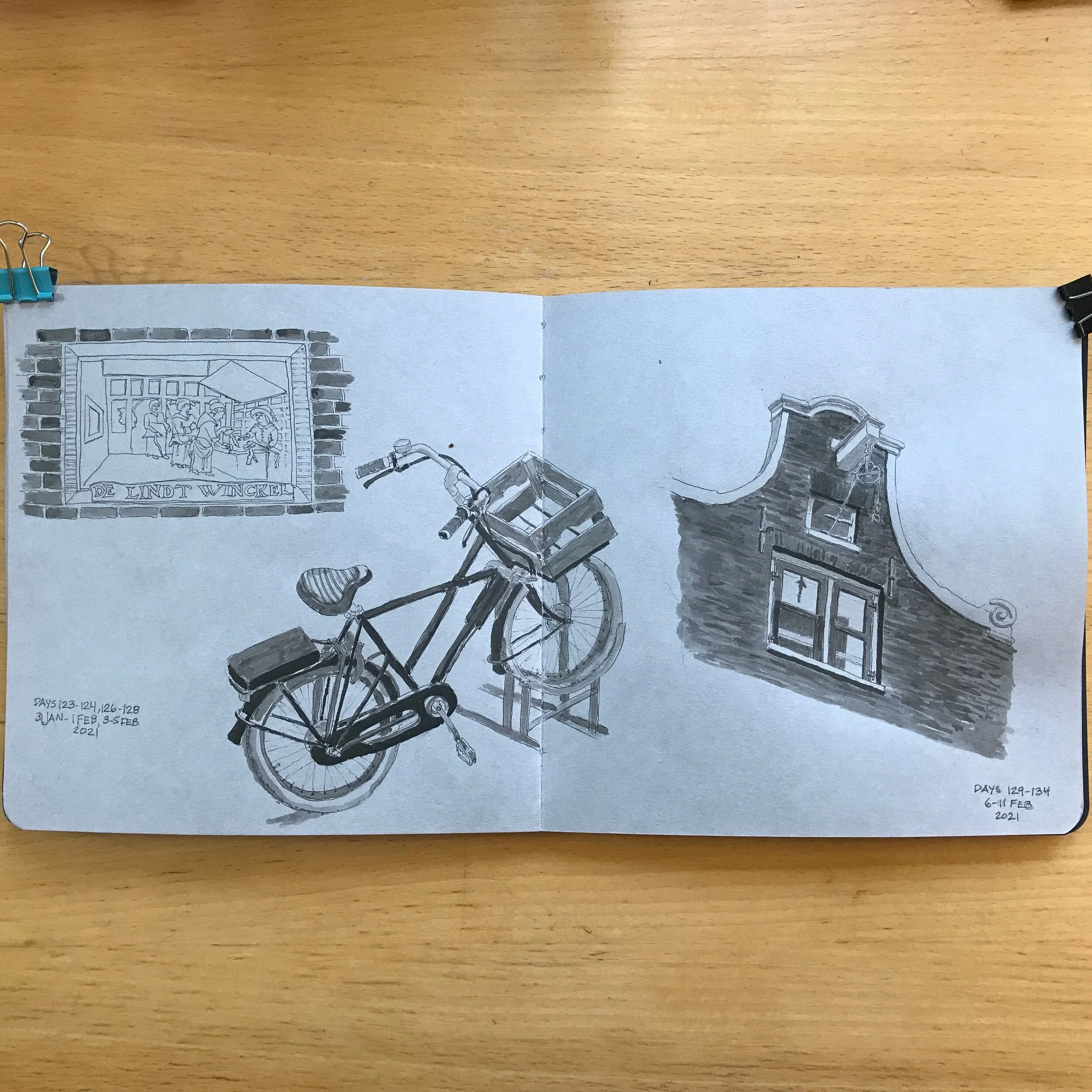 Drawing Amsterdam Dailies, Day 134 - 11 February 2021