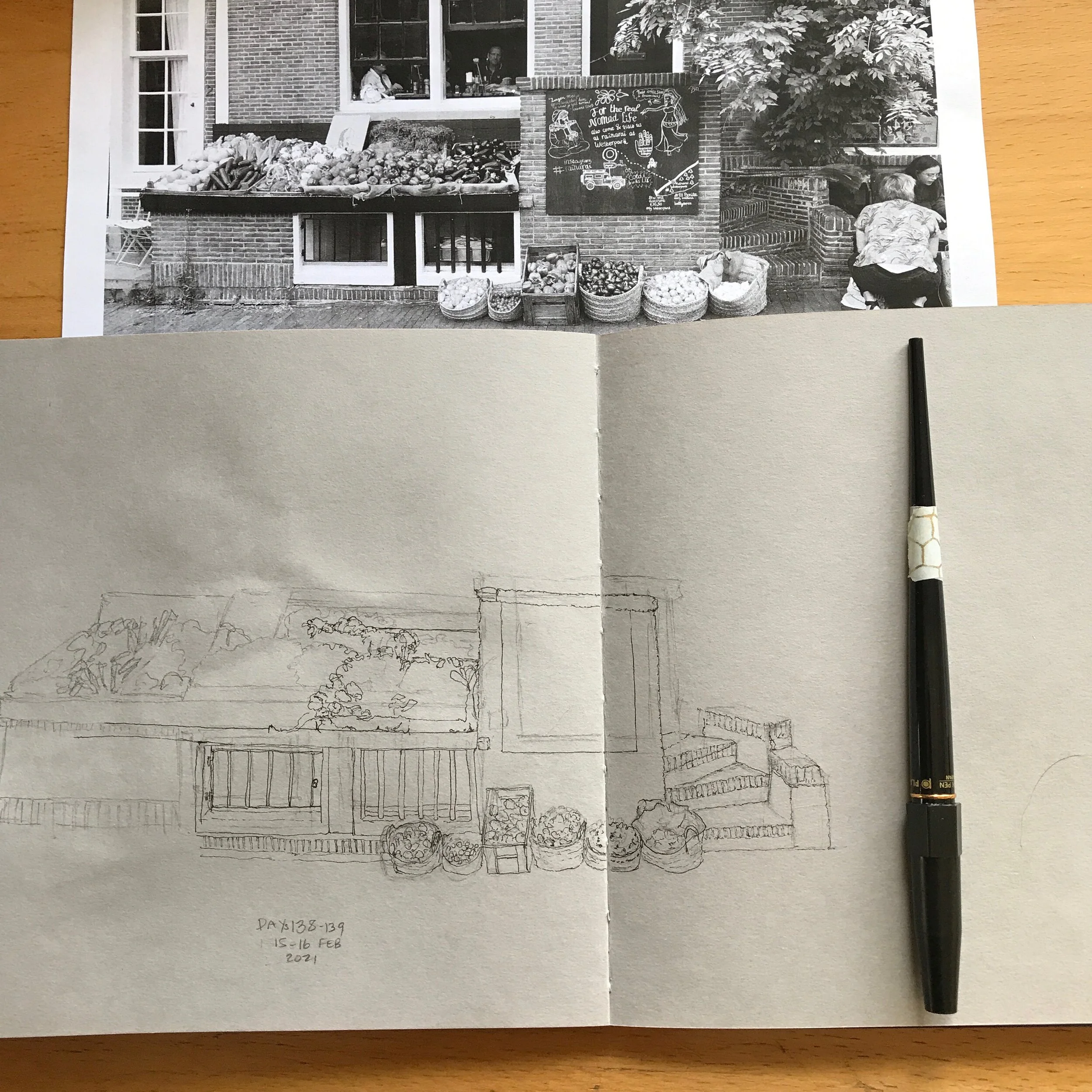 Drawing Amsterdam Dailies, Day 139 - 16 February 2021