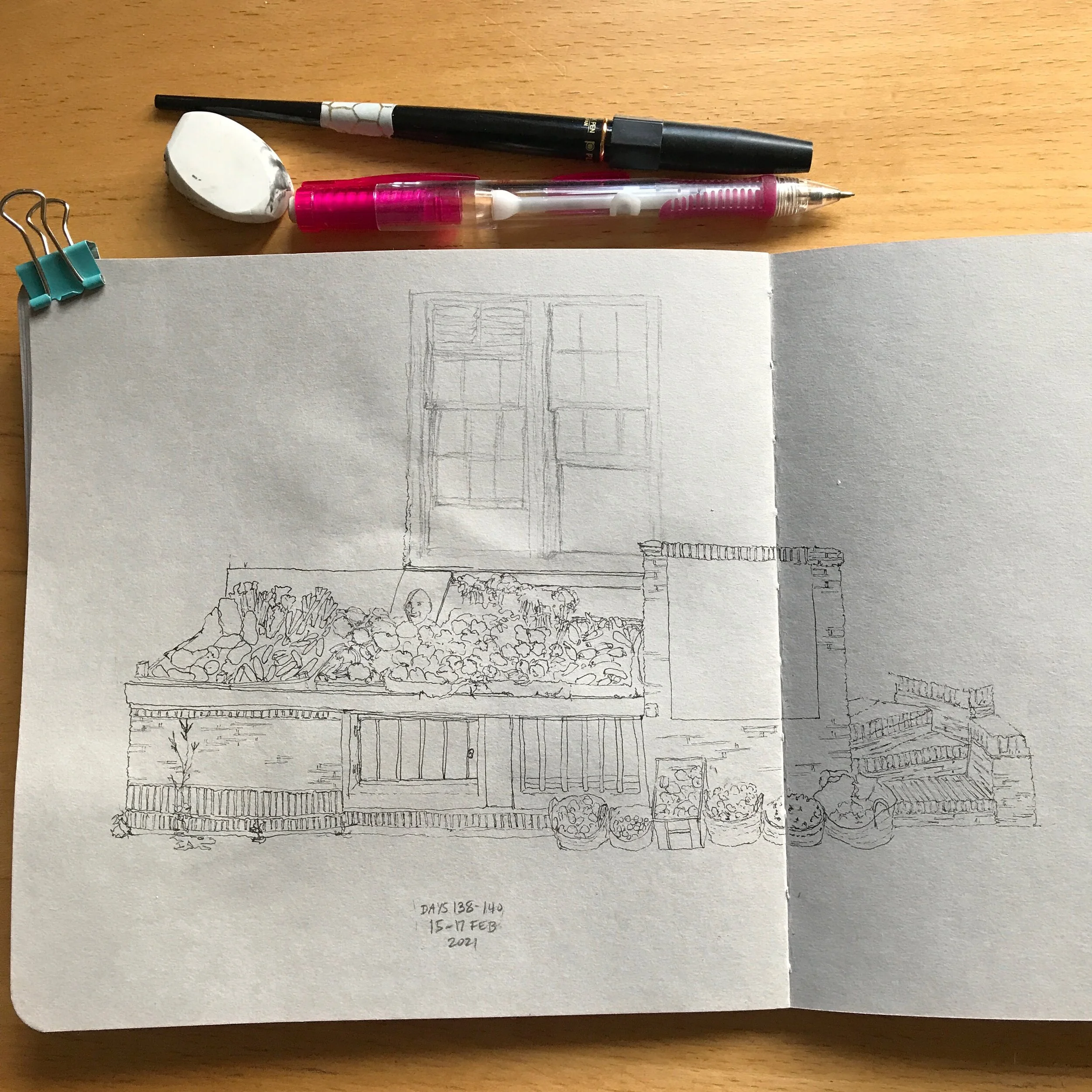 Drawing Amsterdam Dailies, Day 140 - 17 February 2021