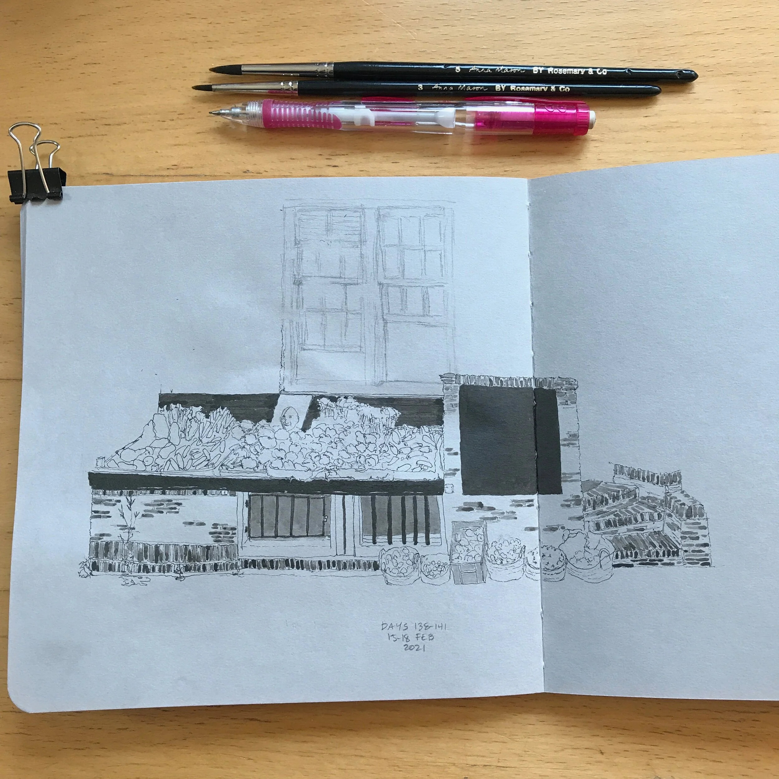 Drawing Amsterdam Dailies, Day 141 - 18 February 2021