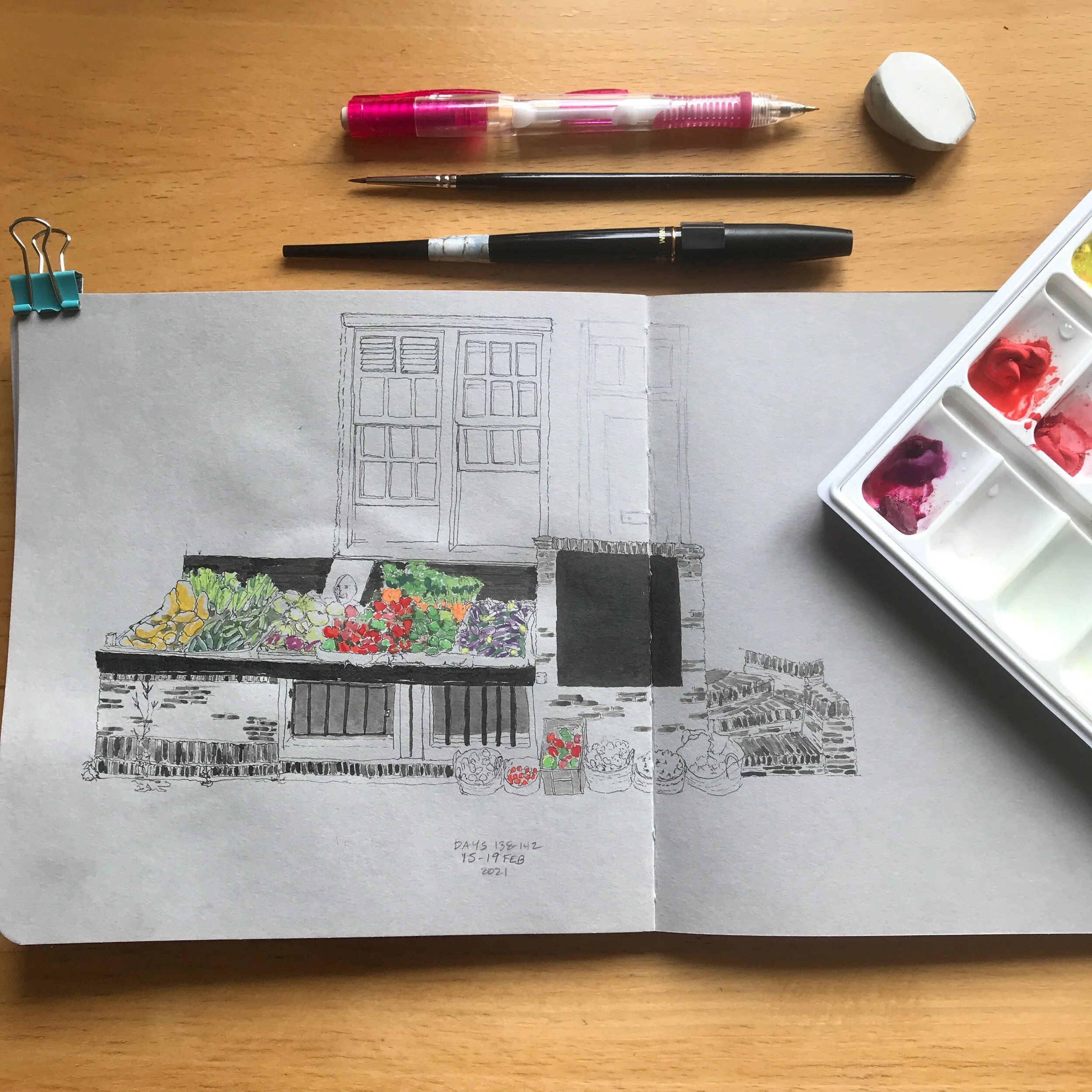 Drawing Amsterdam Dailies, Day 142 - 19 February 2021