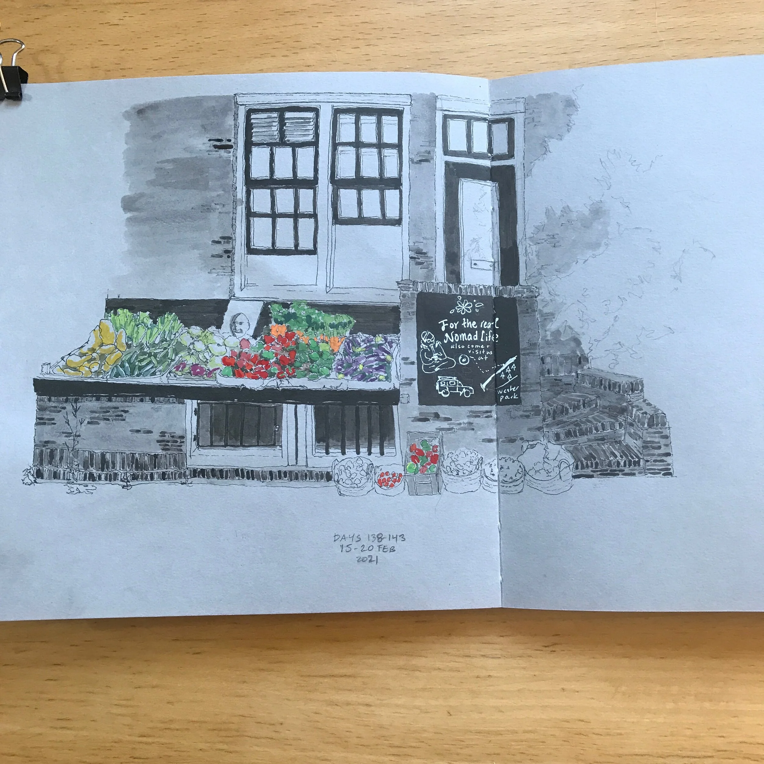 Drawing Amsterdam Dailies, Day 144 - 21 February 2021