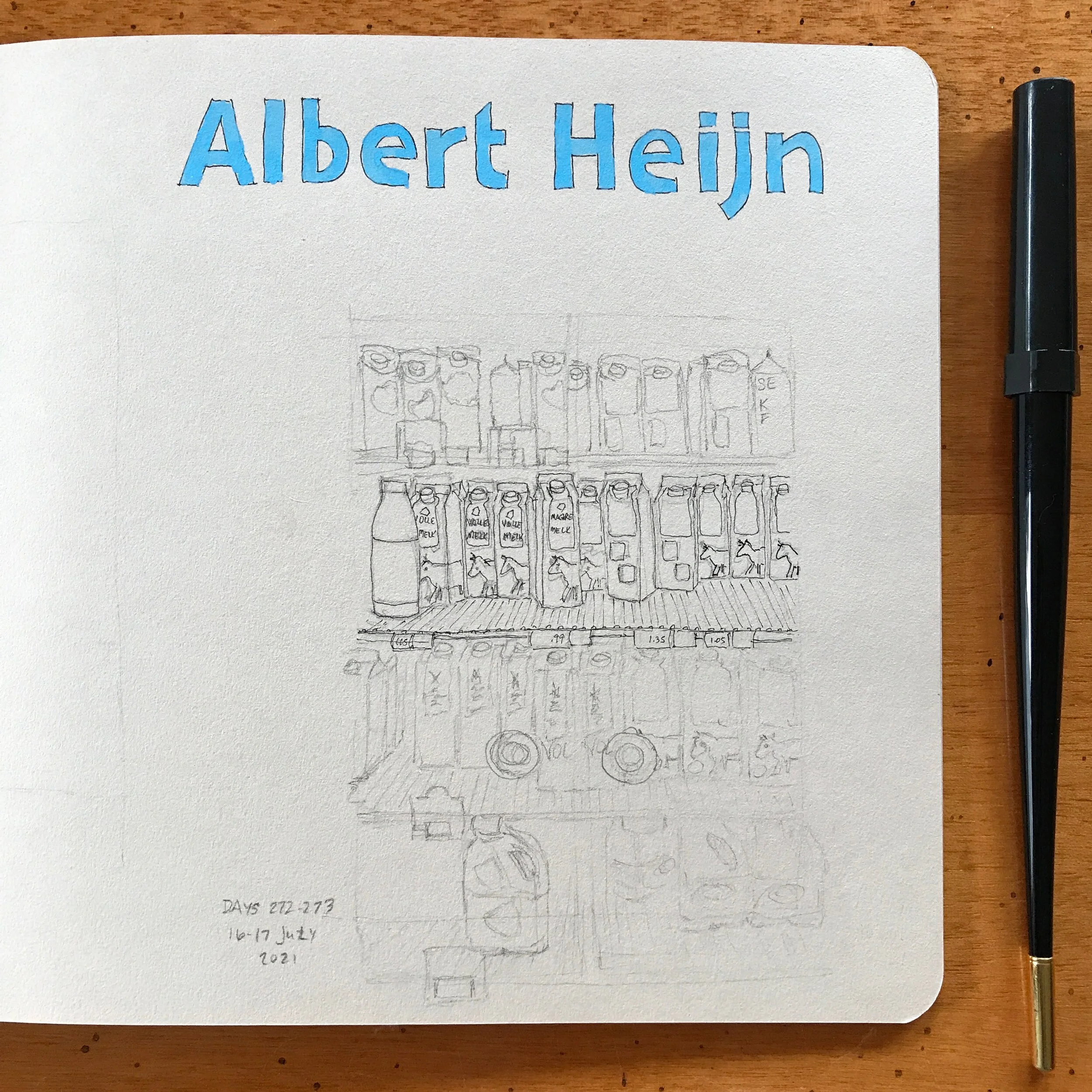 Drawing Amsterdam Dailies, Day 273 - 17 July 2021