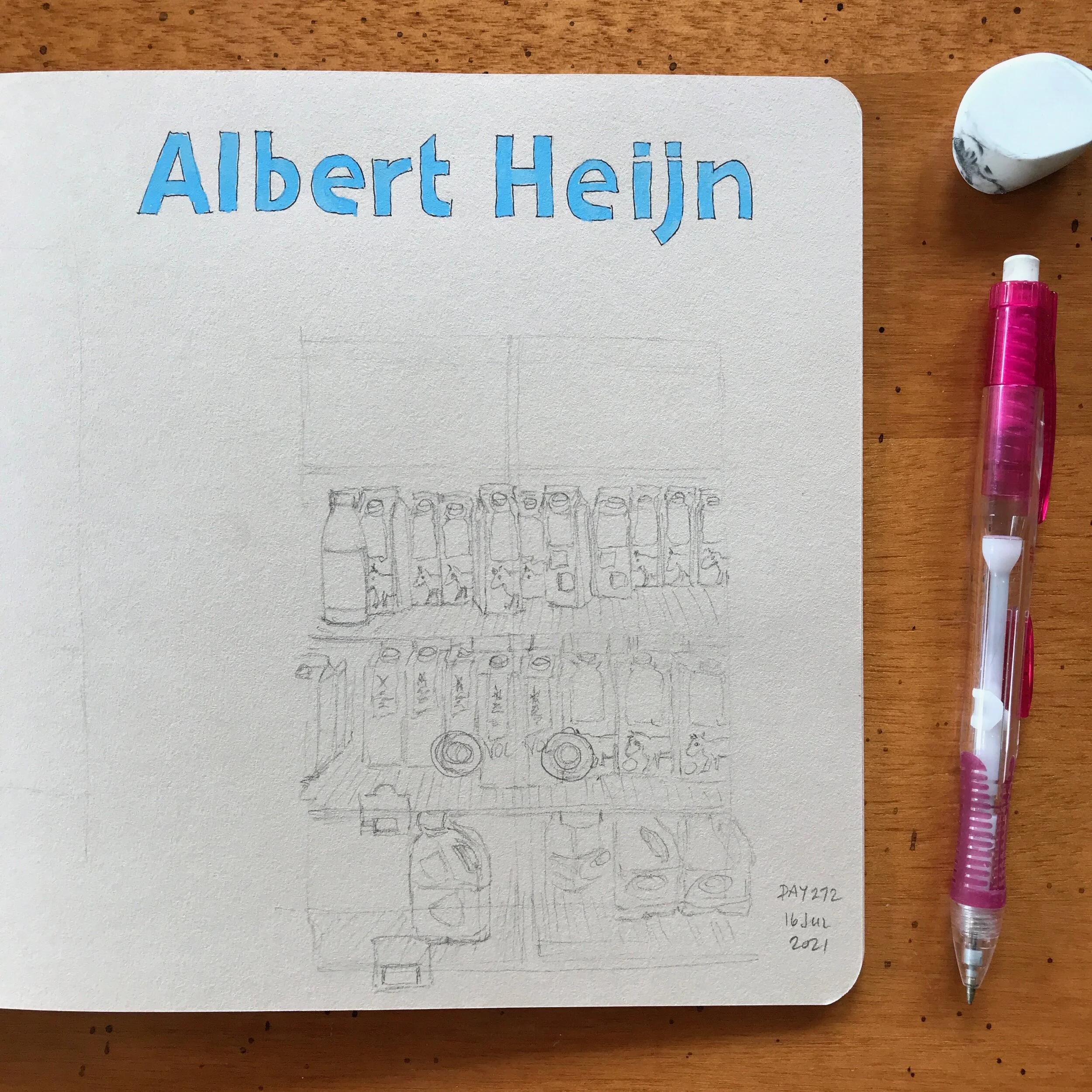 Drawing Amsterdam Dailies, Day 272 - 16 July 2021