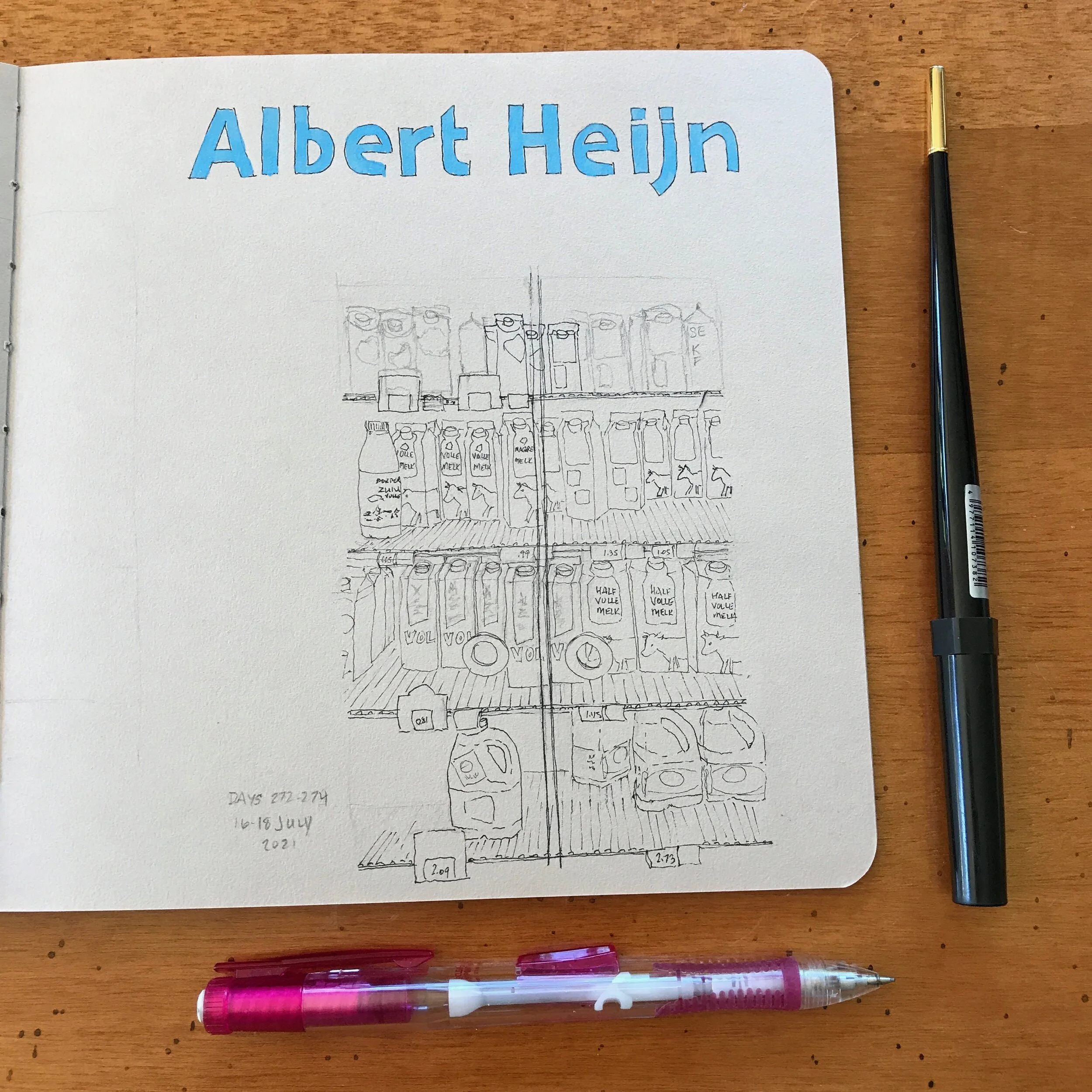 Drawing Amsterdam Dailies, Day 274 - 18 July 2021