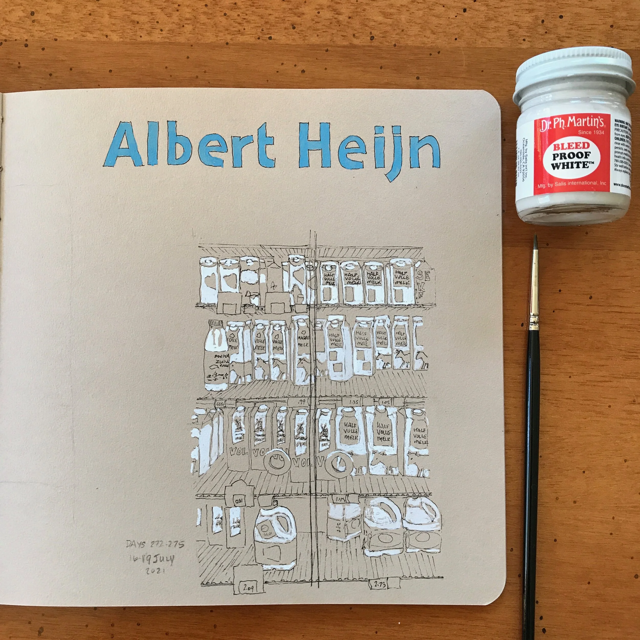 Drawing Amsterdam Dailies, Day 275 - 19 July 2021