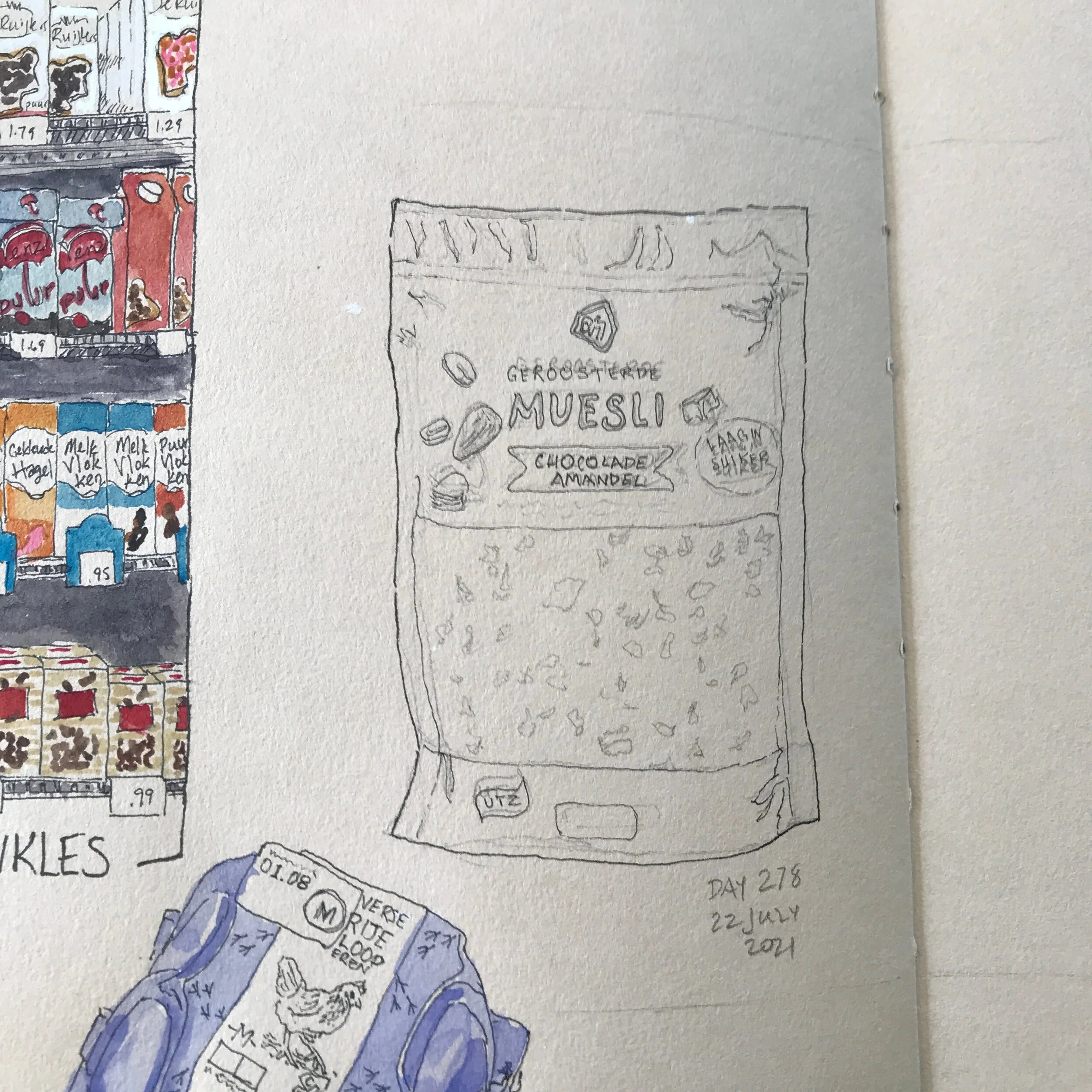 Drawing Amsterdam Dailies, Day 278 - 22 July 2021