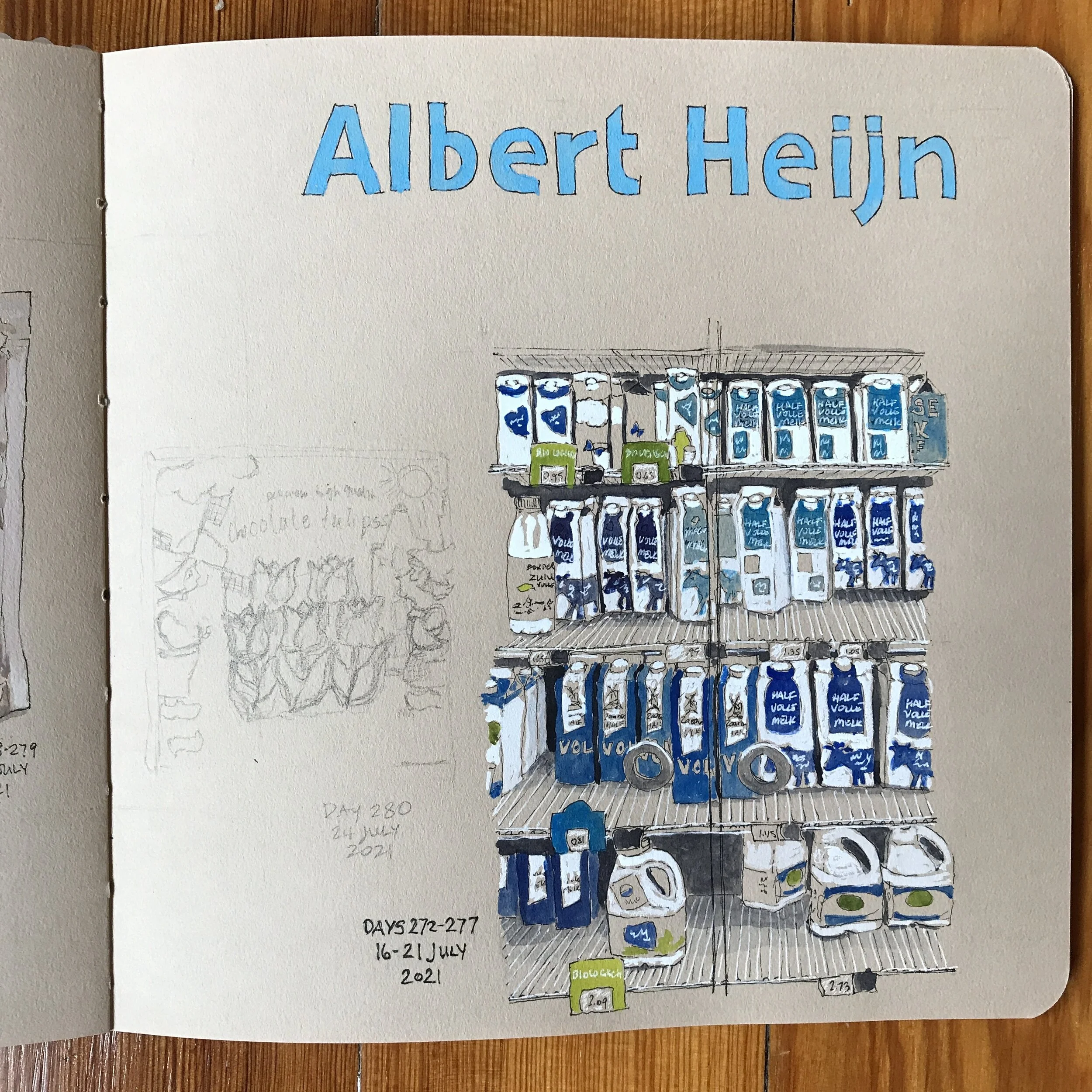 Drawing Amsterdam Dailies, Day 280 - 24 July 2021