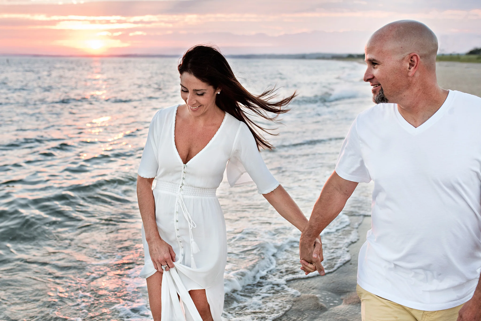 ct beach elopment photography. connecticut wedding photographer