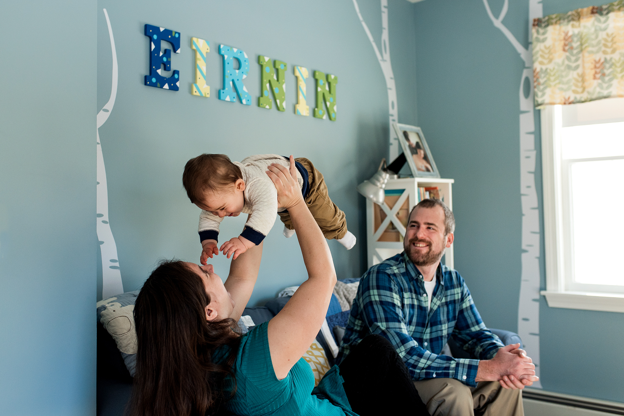 baby photography in nursery in mystic, ct family photographer