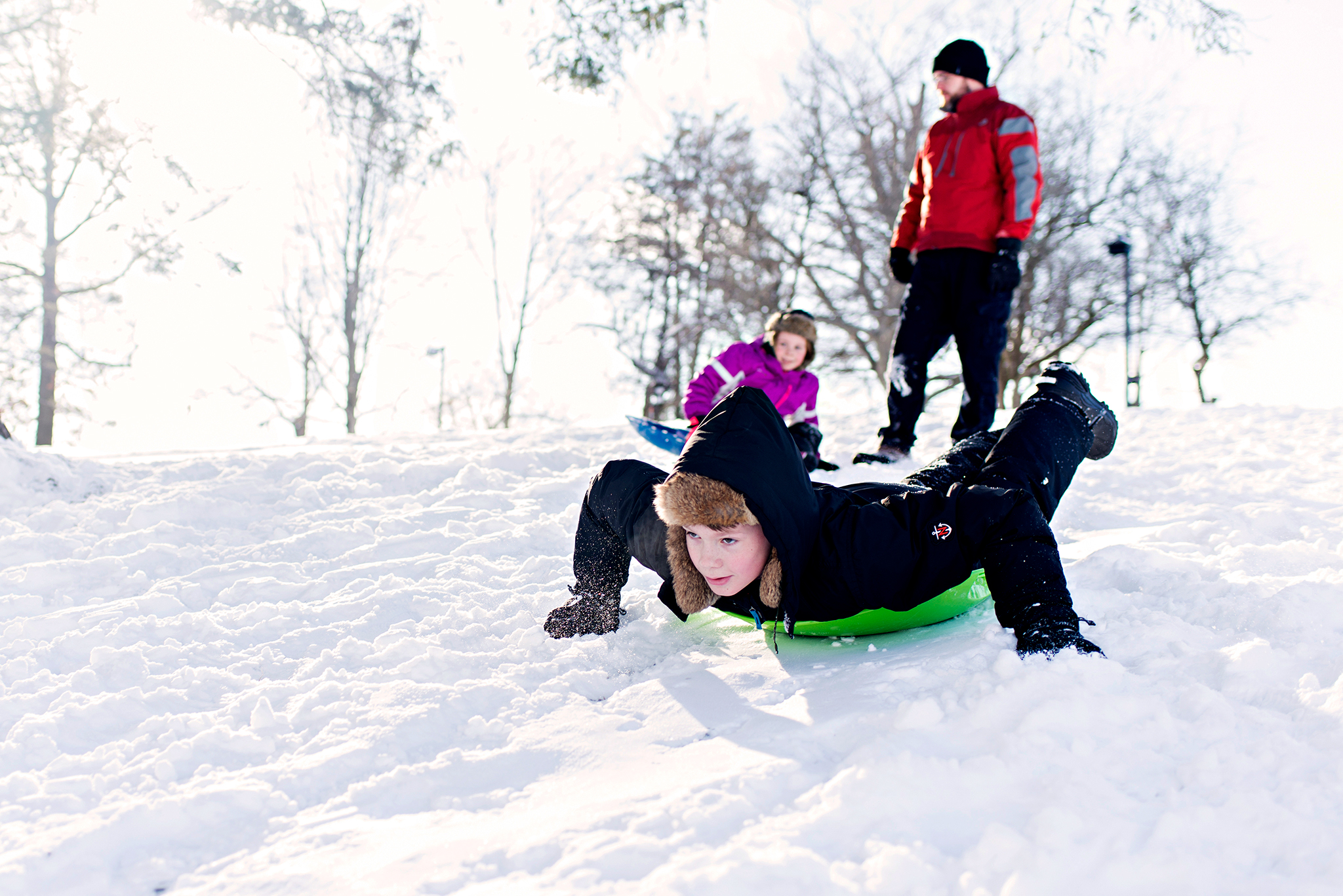 sledding photography with ct winter photography