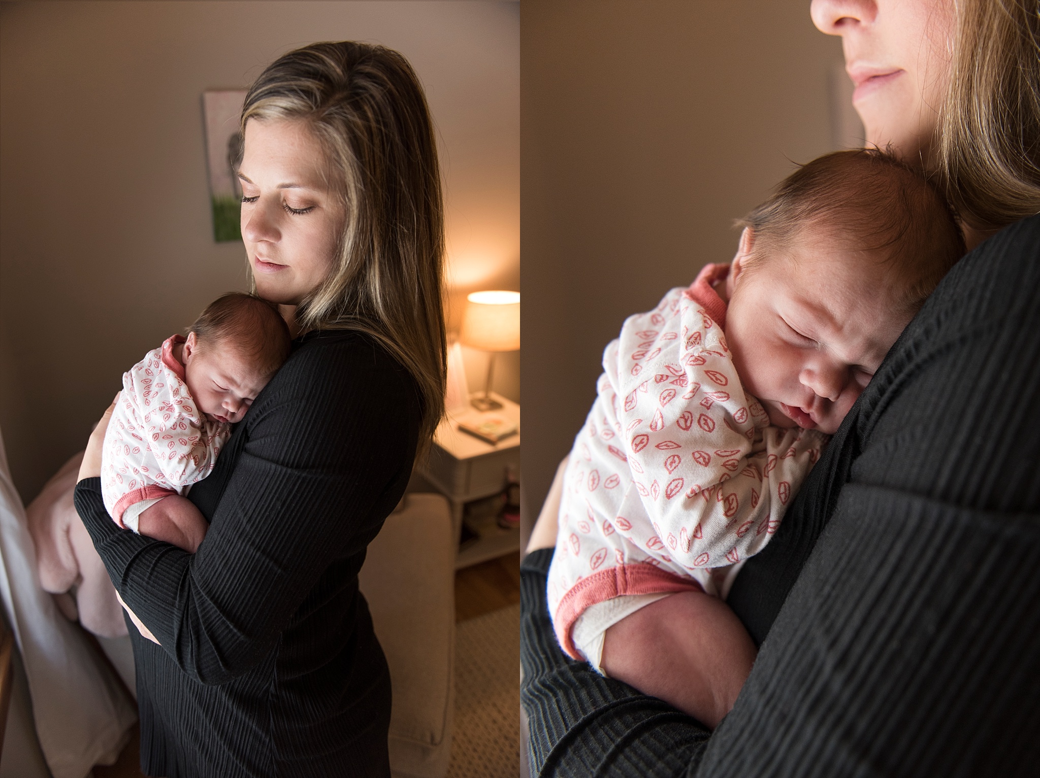 mom with sleeping newborn. ct newborn photographer