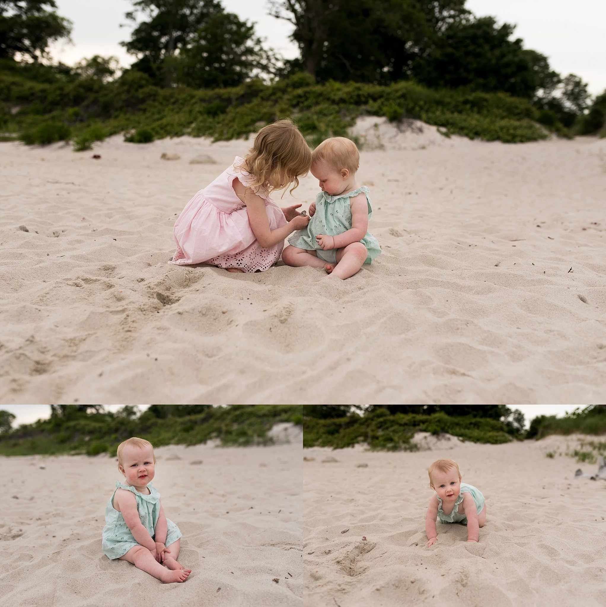 lifestyle family photography on the beach in connecticut
