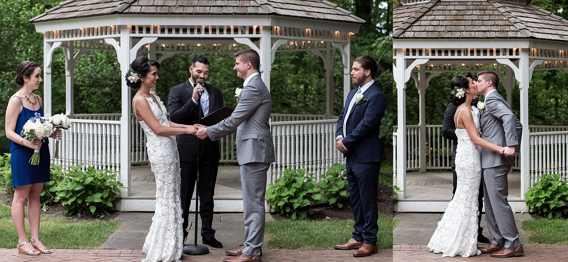 bride and groom say i do at hartford county, ct wedding