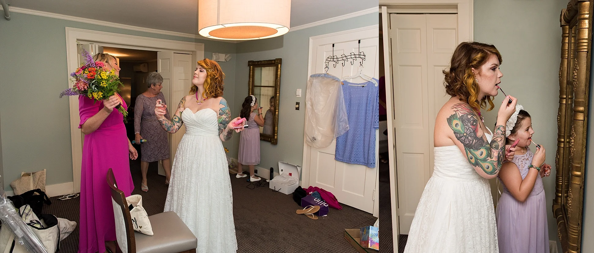 connecticut bride getting ready wedding photography