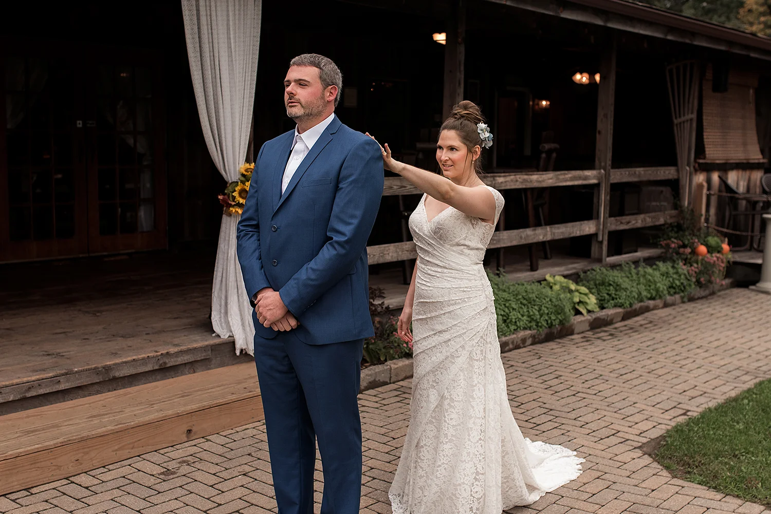 wood acres farm wedding. ct wedding photographer first look