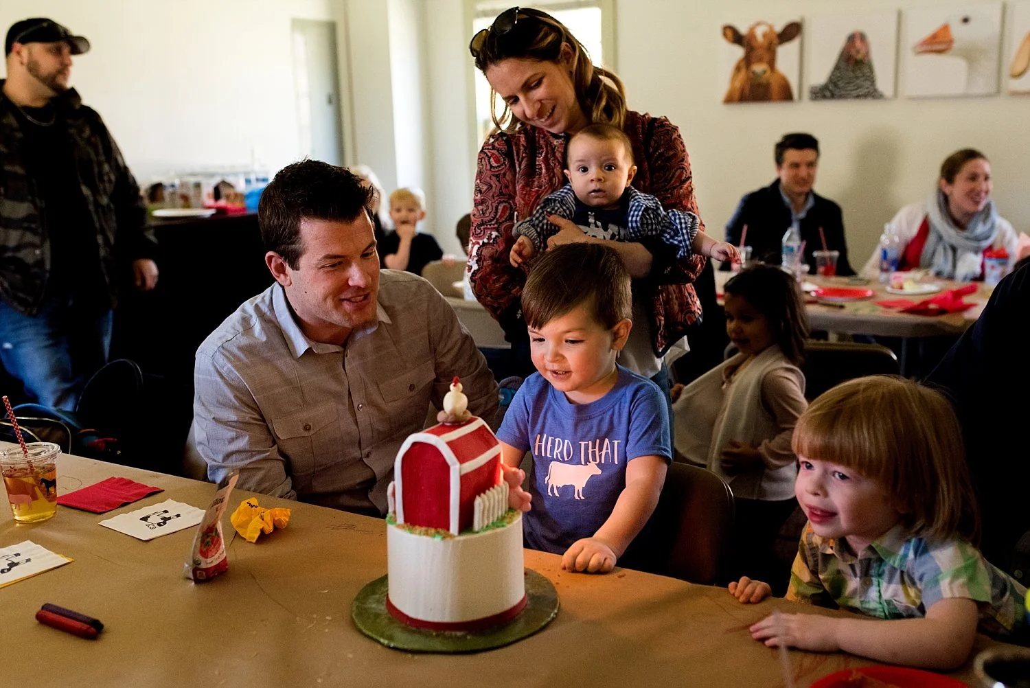 Connecticut family photography at 3rd birth party