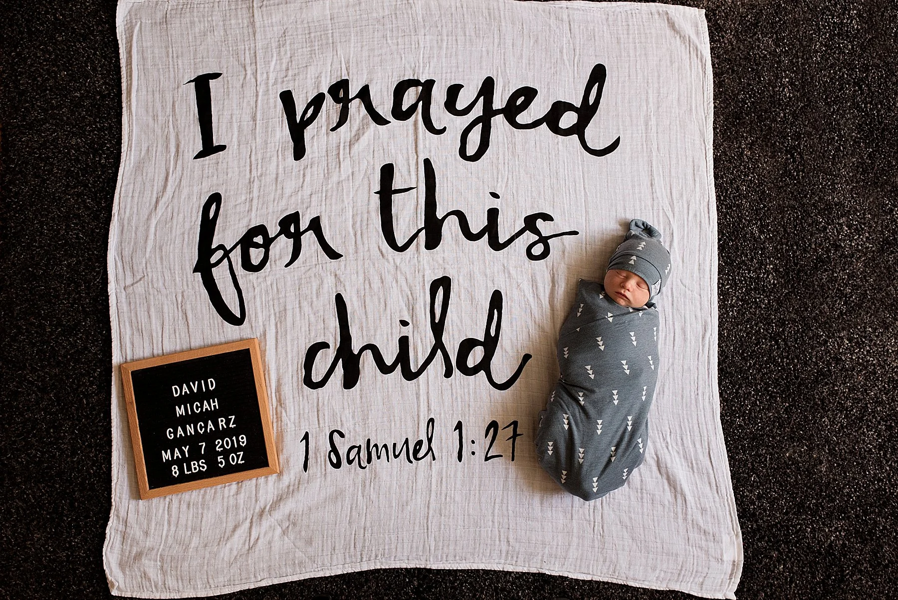 “i prayed for this child” newborn photography ct
