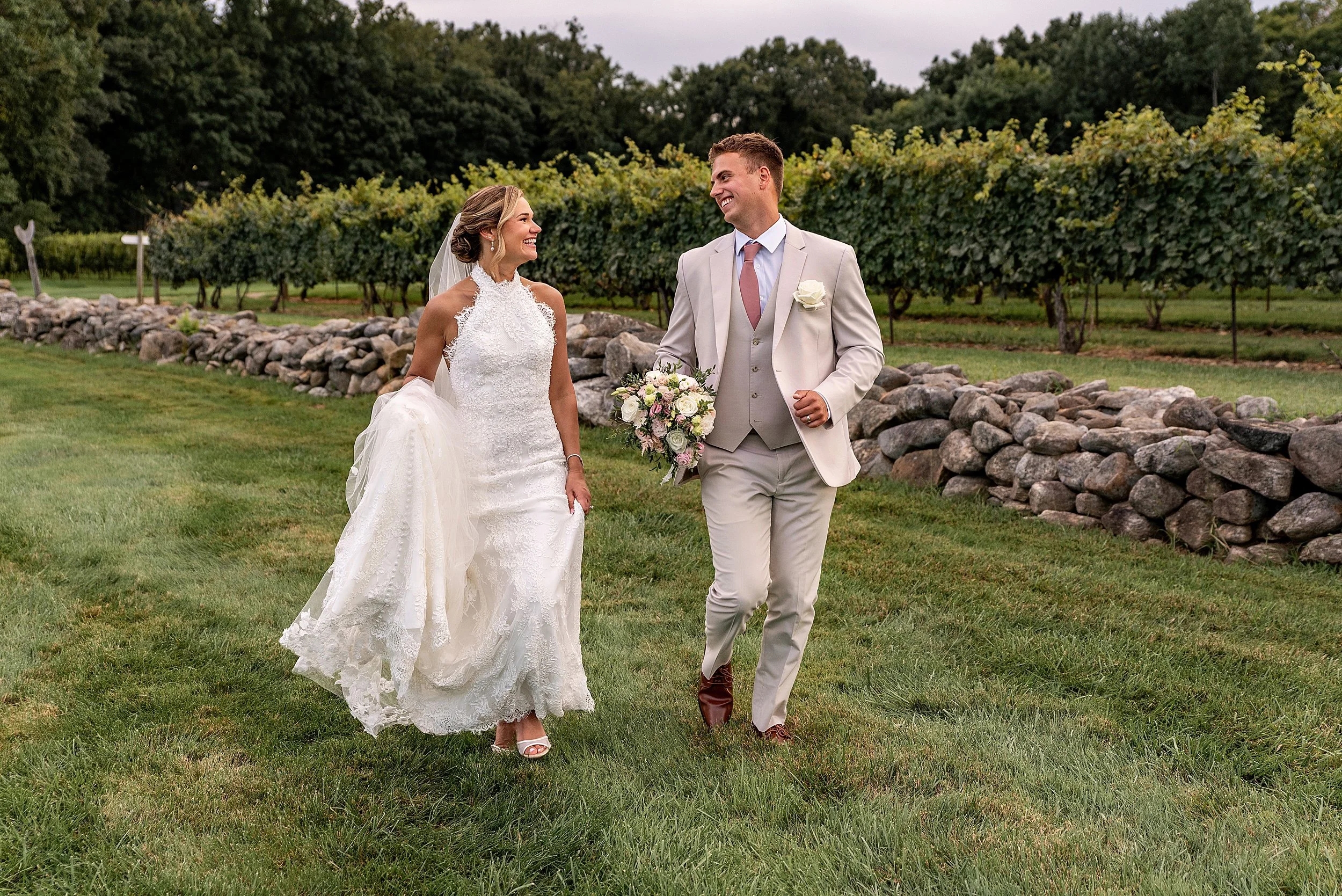 A Coastal Micro-Wedding at Chamard Vineyards &amp; Clinton Town Beach