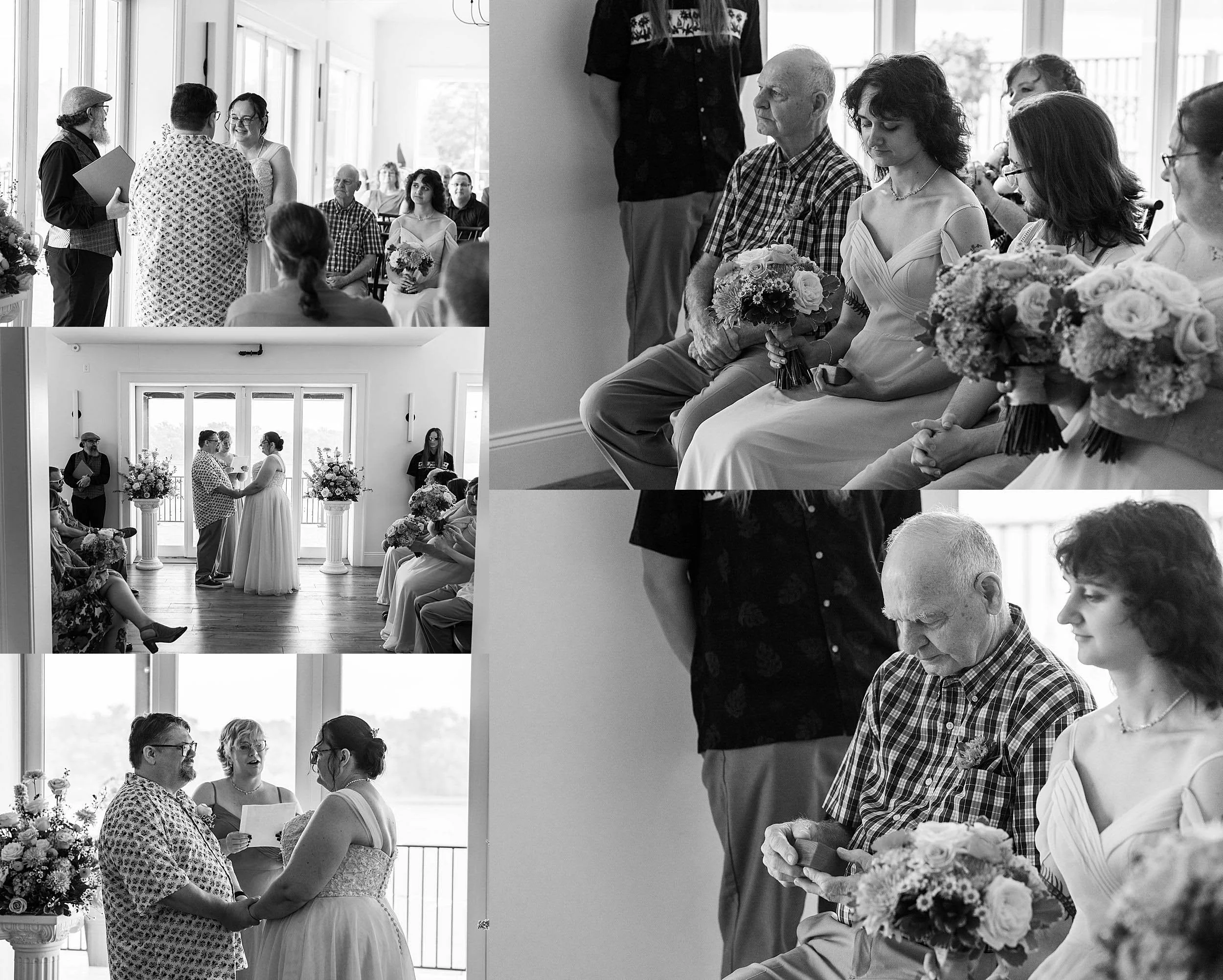 emotional wedding ceremony images at Tates in Middletown CT