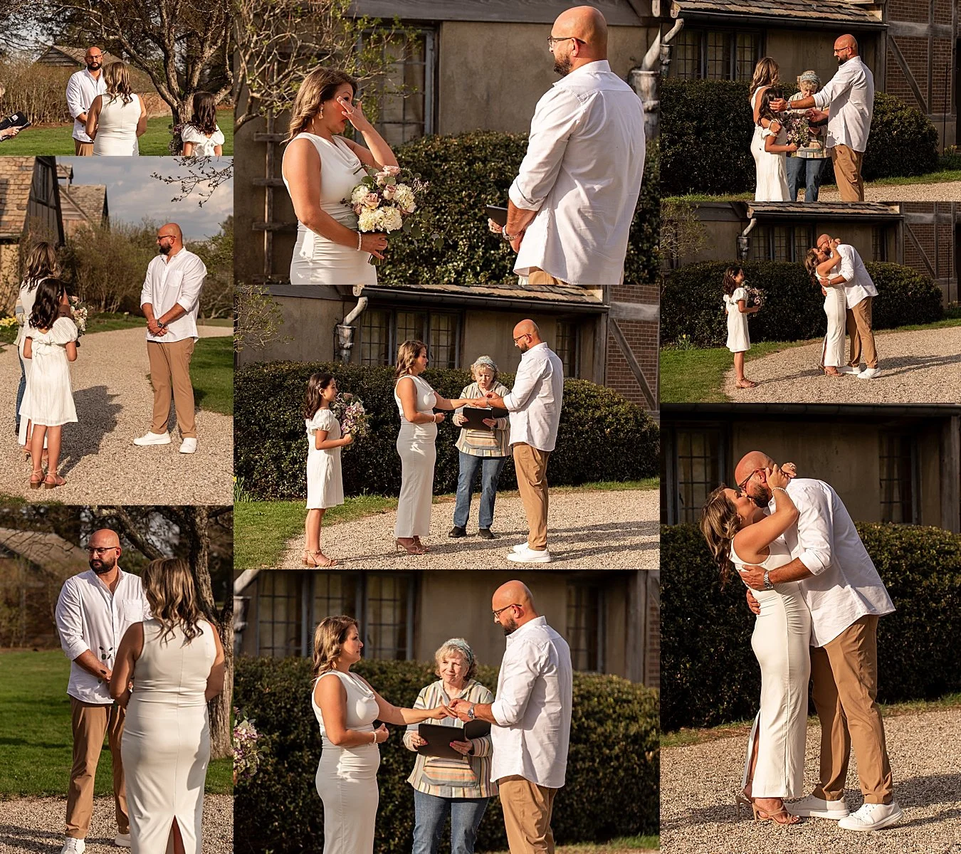 elopement ceremony at Topsmead