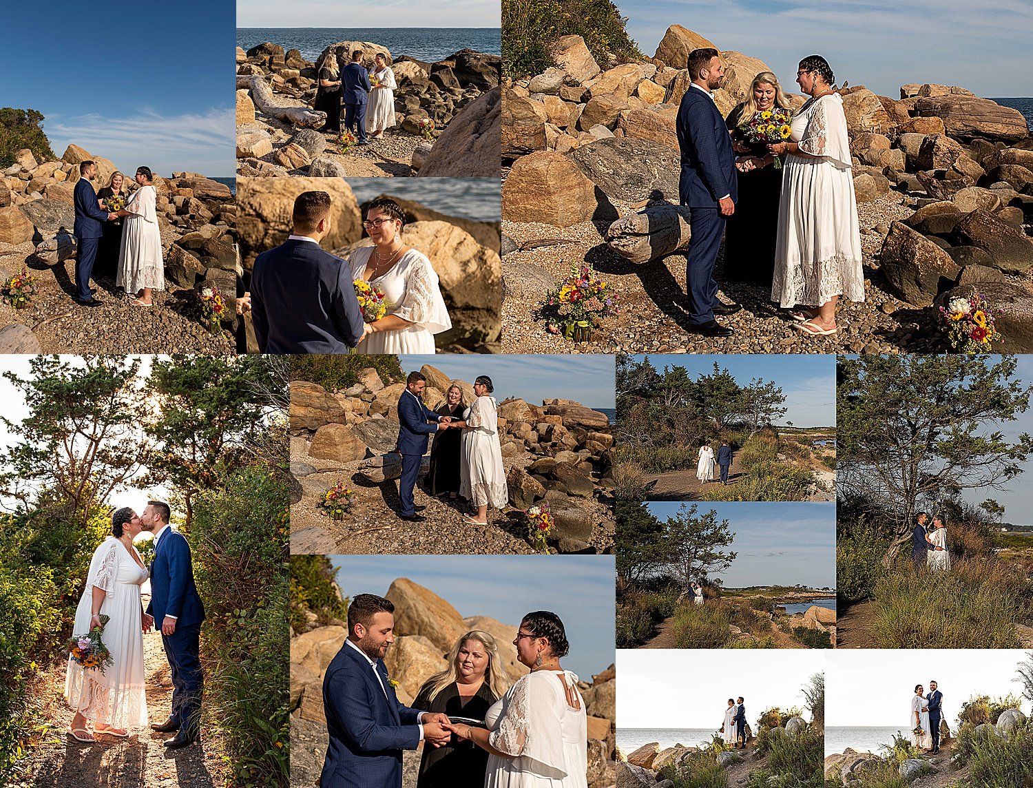 elopement photographer at Hammonasset Beach in Madison CT