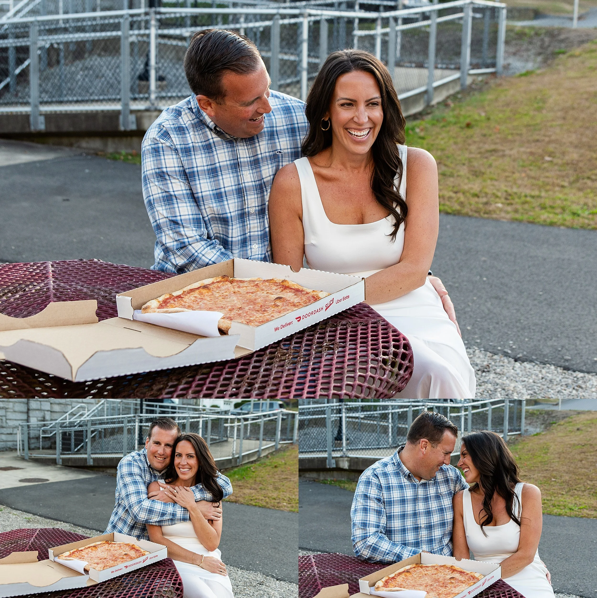 Baseball stadium engagement photos Waterbury CT