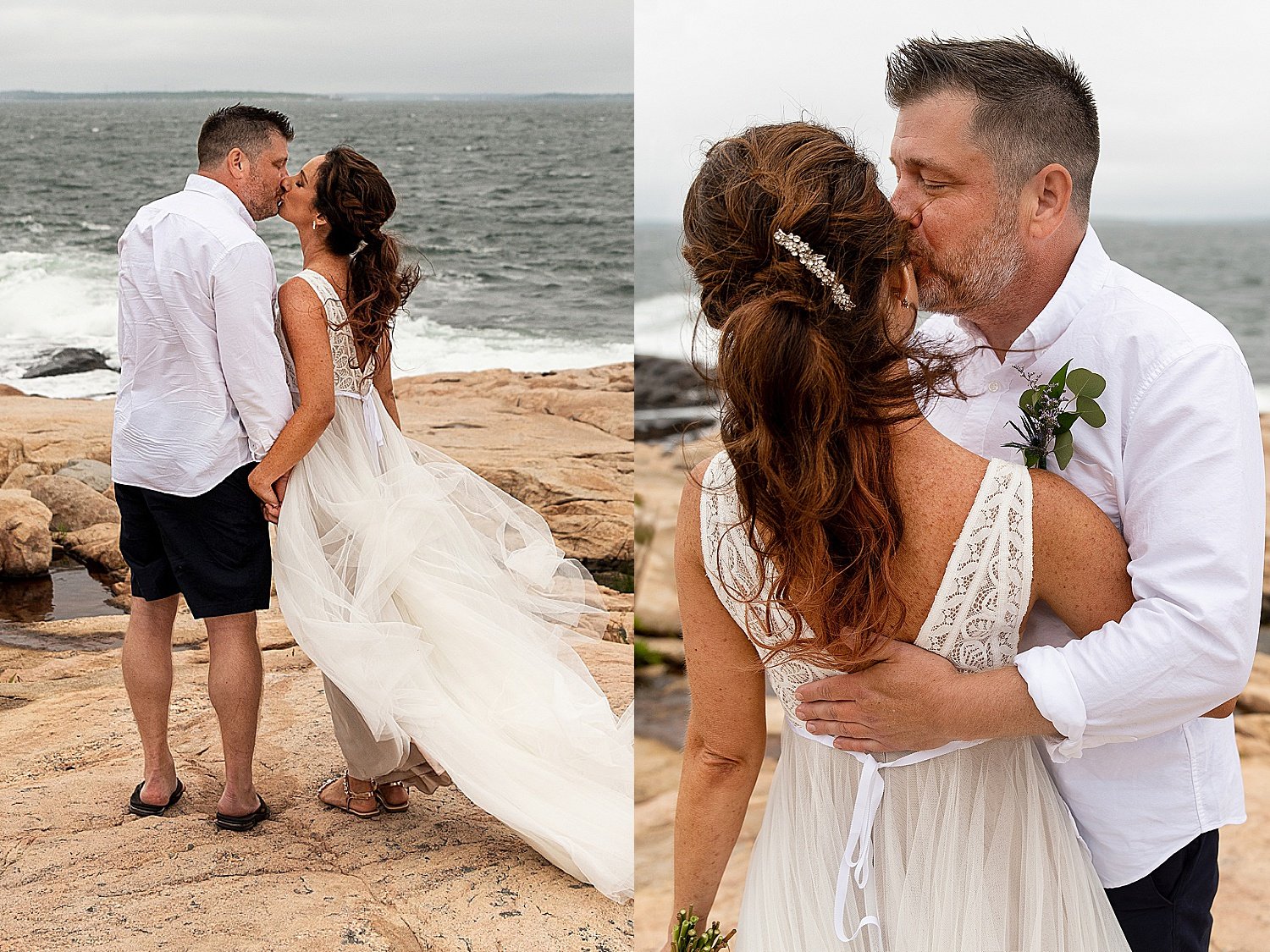 Elopement on the beach in Connecticut