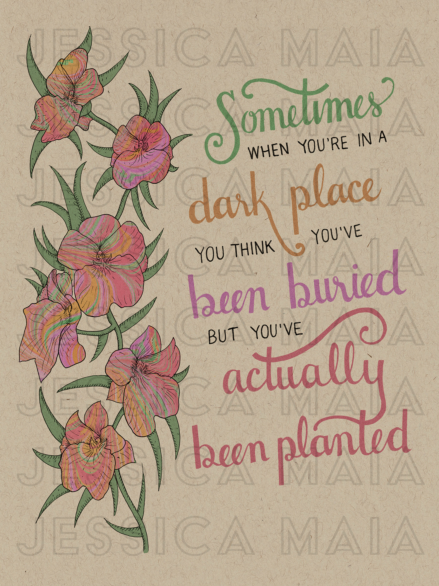 Marbled Orchids - Buried