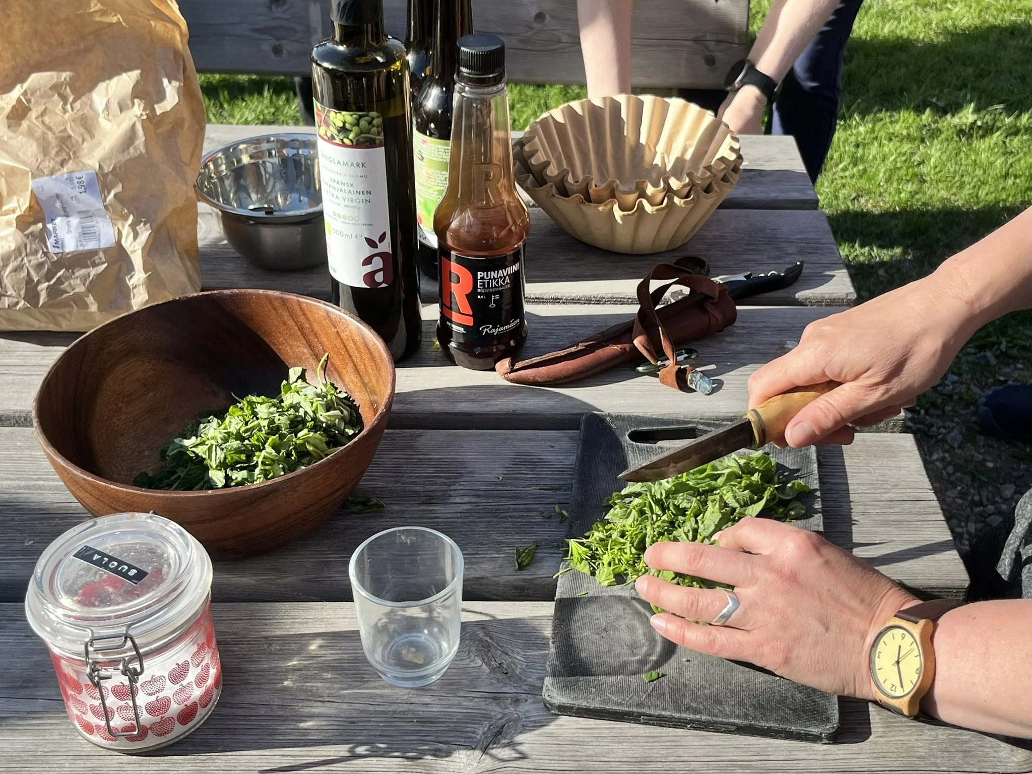 Villiyrtti-ilta Herttoniemen Omalla Pellolla