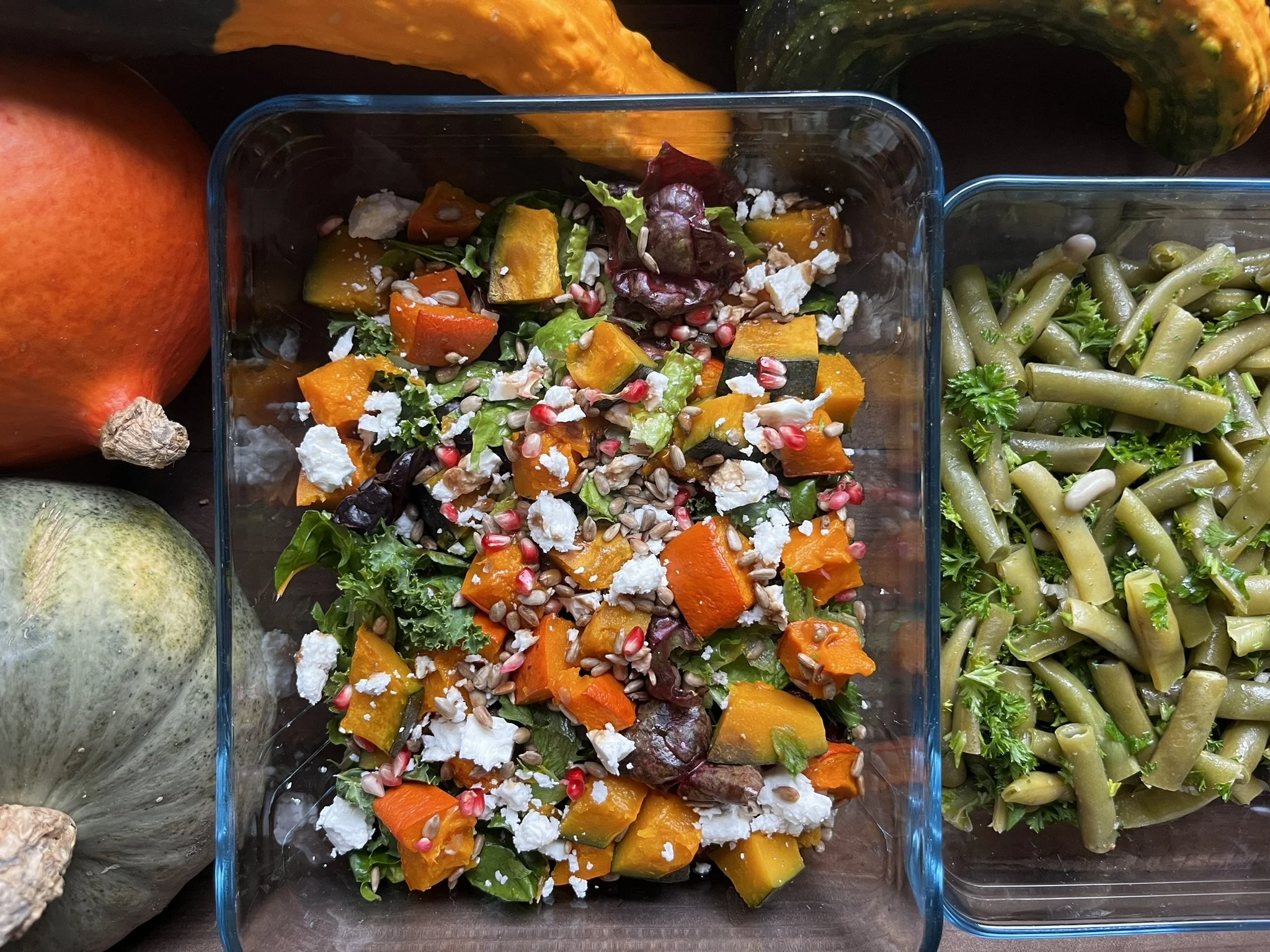 Paahdettu kurpitsasalaatti