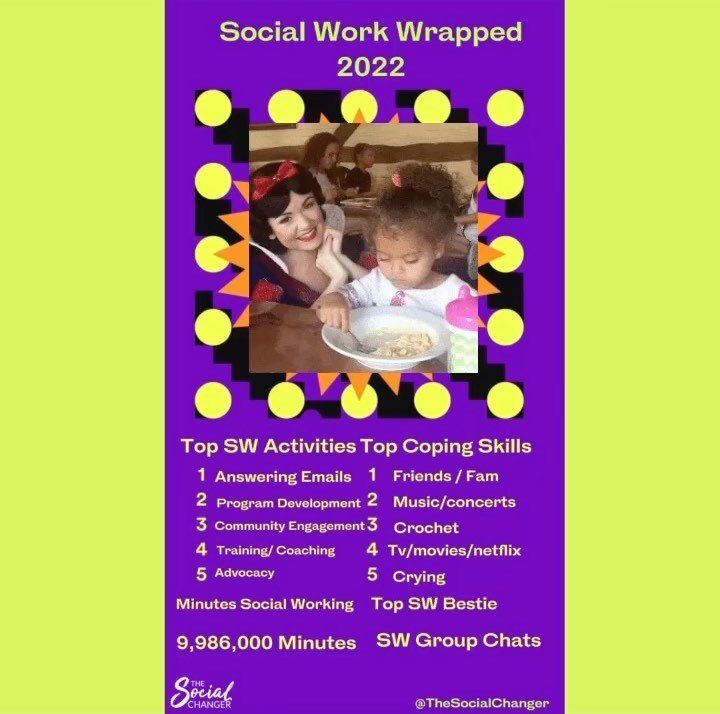 It&rsquo;s that time or the year again! Sharing my social work wrapped! 

Check the stories for the templates and tag me so I can see and share with others 🥳💚 #socialwork #wrapped