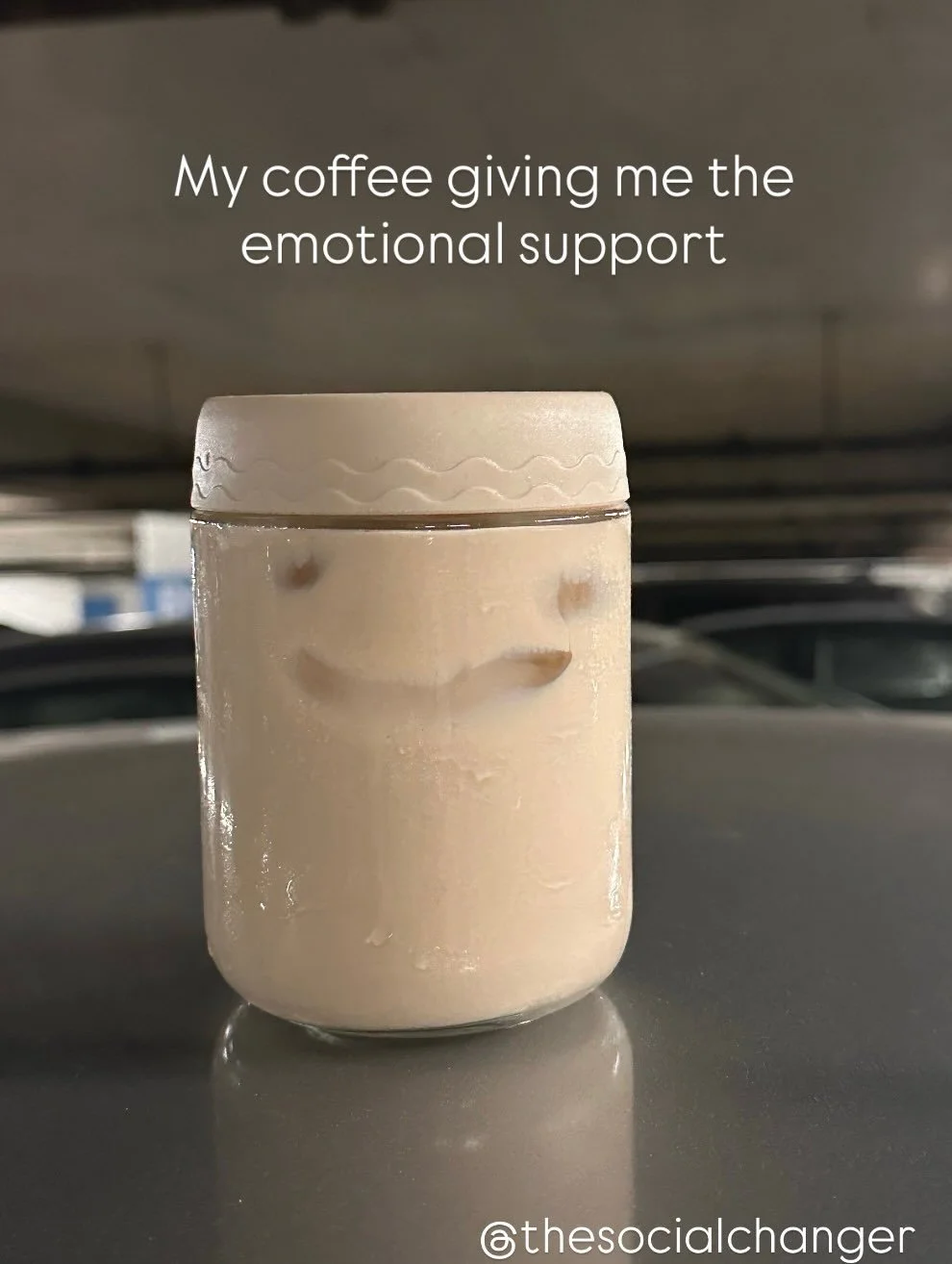 Me: I&rsquo;m overwhelmed and spiraling.
My coffee: 🙂

Honestly the encouragement I needed. I swear it&rsquo;s not AI. I was packing my car and the universe gave me a sign LOL

Also yes&hellip; coffee #2, but that&rsquo;s future me&rsquo;s responsib