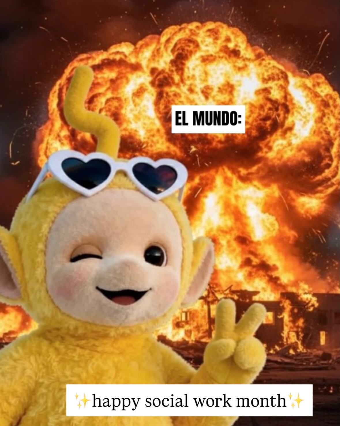 Nah but for real what is there even worth celebrating with so much going on. But I still say ✨Happy Social Work Month✨ every chance I get. Sending all the love to everyone going through it while holding space for others &hearts;️ 

#darkhumor
#social