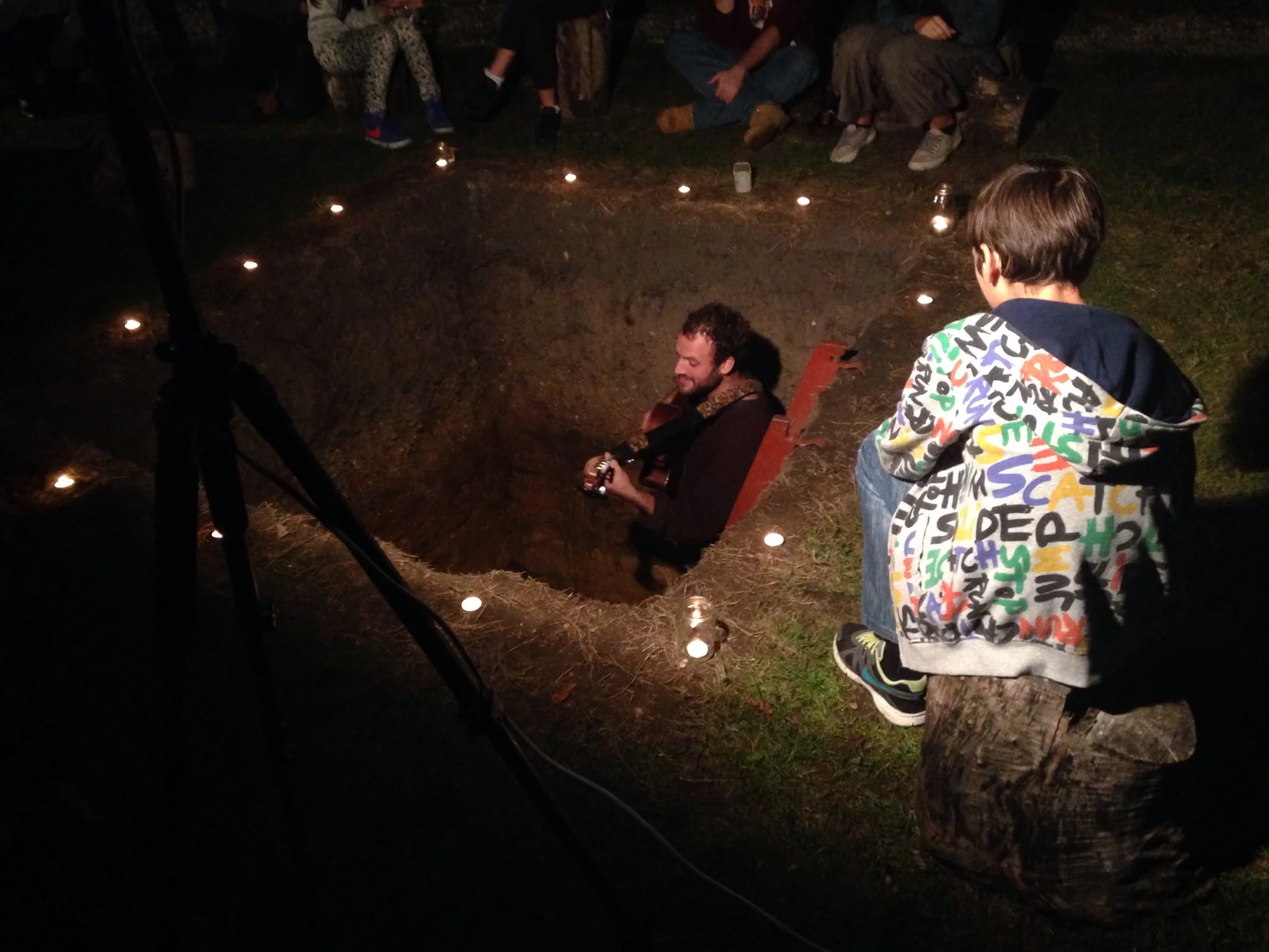 Gig in a hole: Ed Harkness.