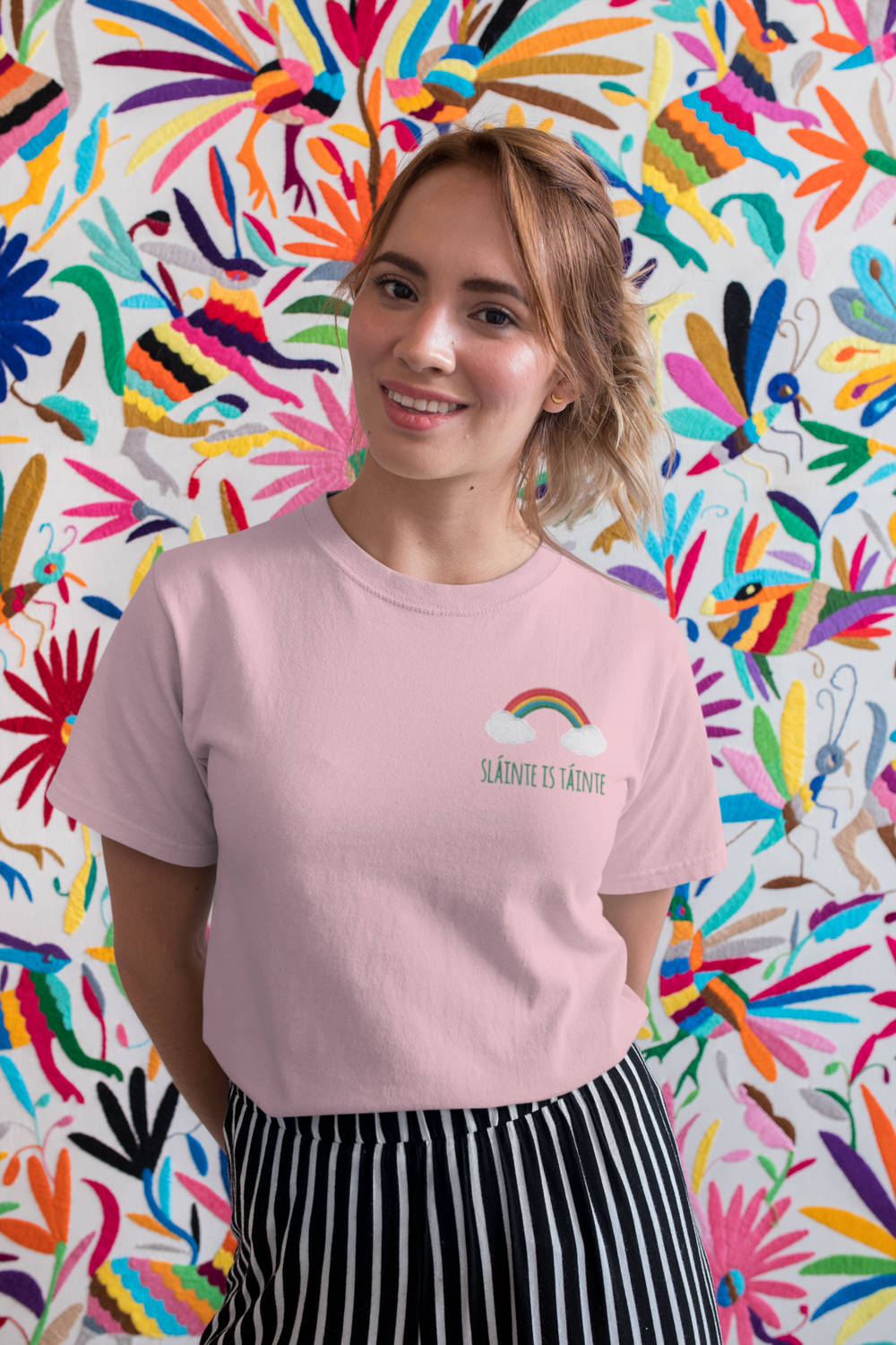 Download Slainte Is Tainte Embroidered T Shirt Unisex Nine Arrow