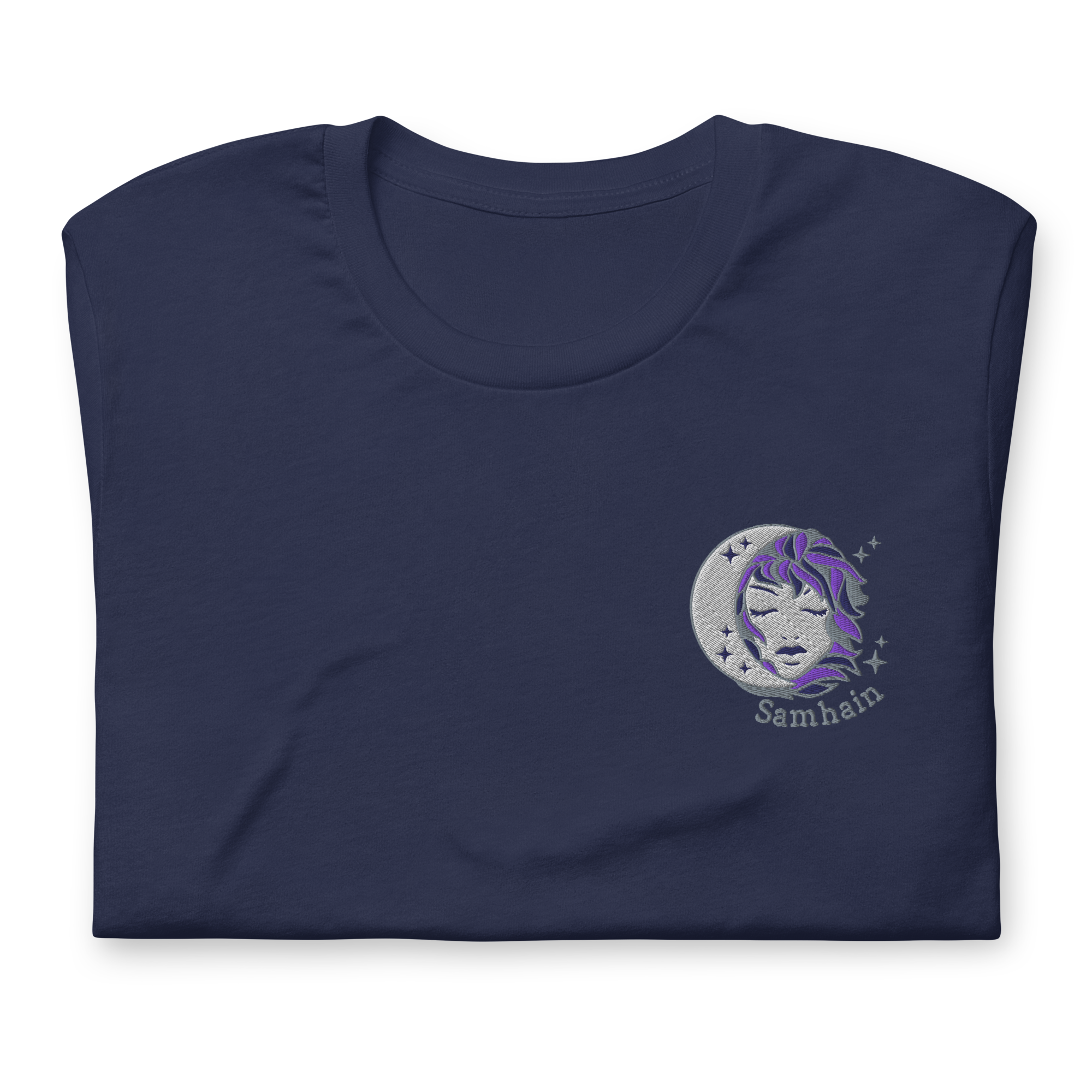 Samhain Cailleach Moon - Embroidered T-Shirt