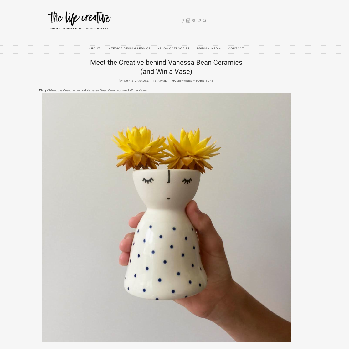 The Life Creative Blog post
