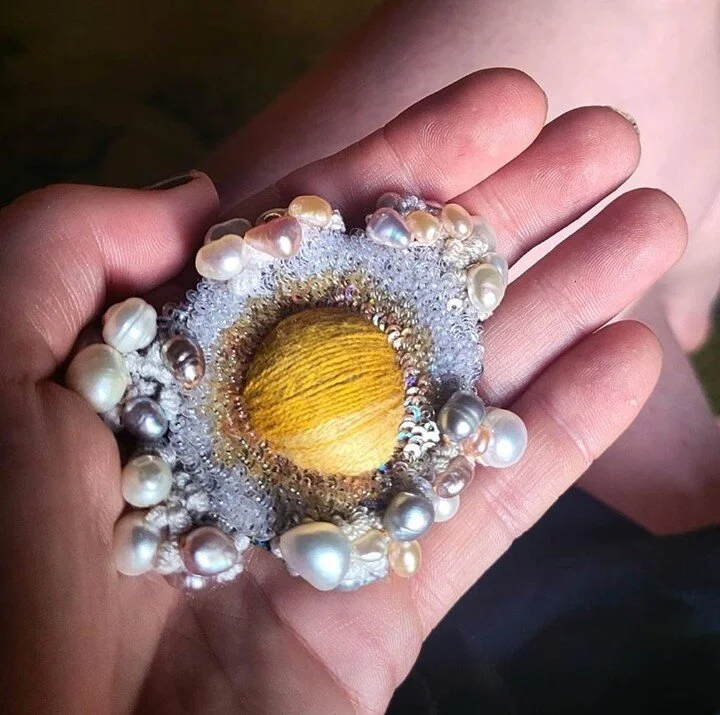 #repost from @celeste_mogador #artinspiration 

Small egg ready to go on a trip.Currently on order ... the next deliveries will be at the end of August ... I am currently finishing the current orders including radishes ..