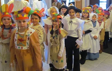 OLM Thanksgiving with the Pilgrims and Indians!