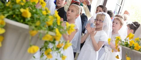 First Communion Faith at OLM and the Catholic Church at Harvard!