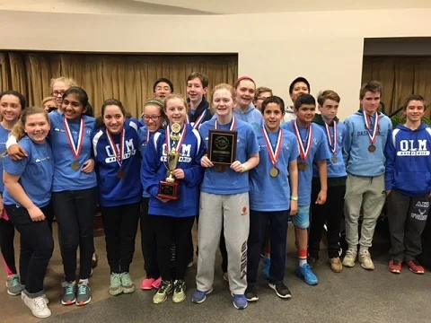 OLM School Places Second in Statewide Science Olympiad