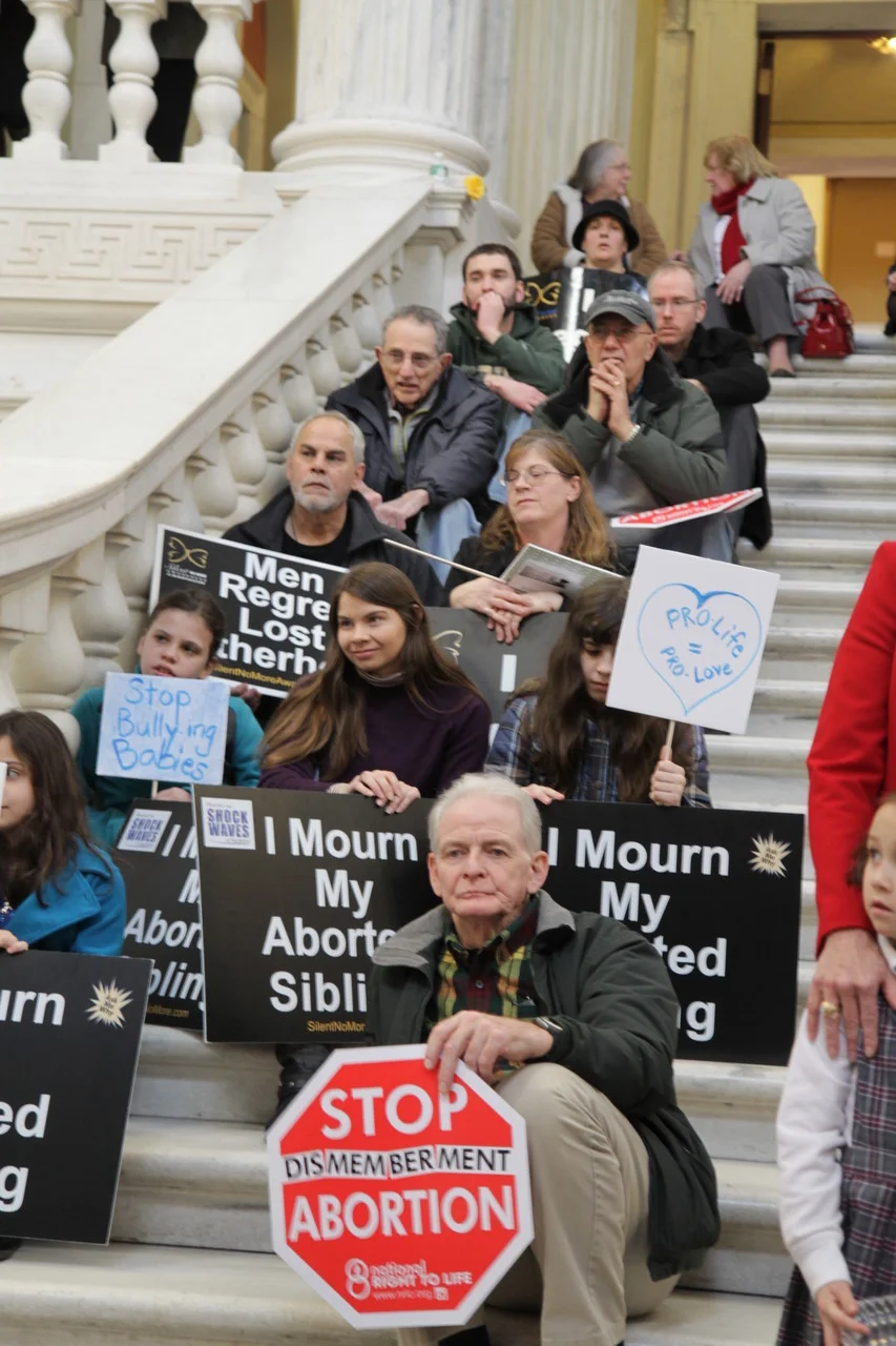 Pro-Life advocacy at the RI Statehouse.