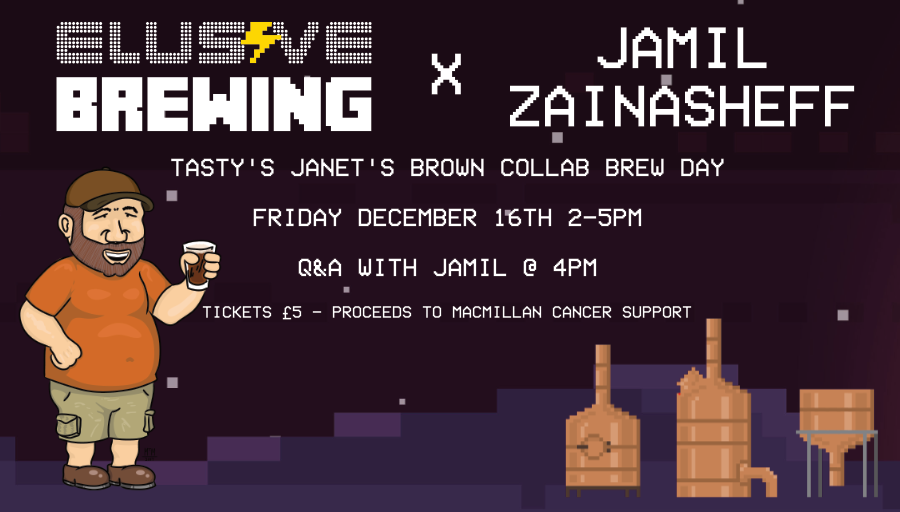 Elusive Brewing Jamil Zainasheff Collaboration Brew of Tasty's