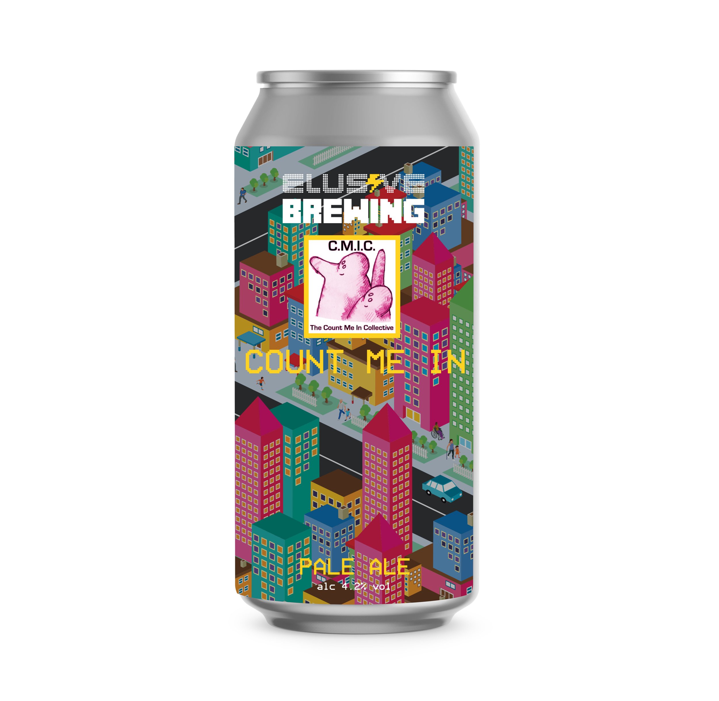 Elusive Brewing - Count Me In 4.2% Pale Ale 440mL 