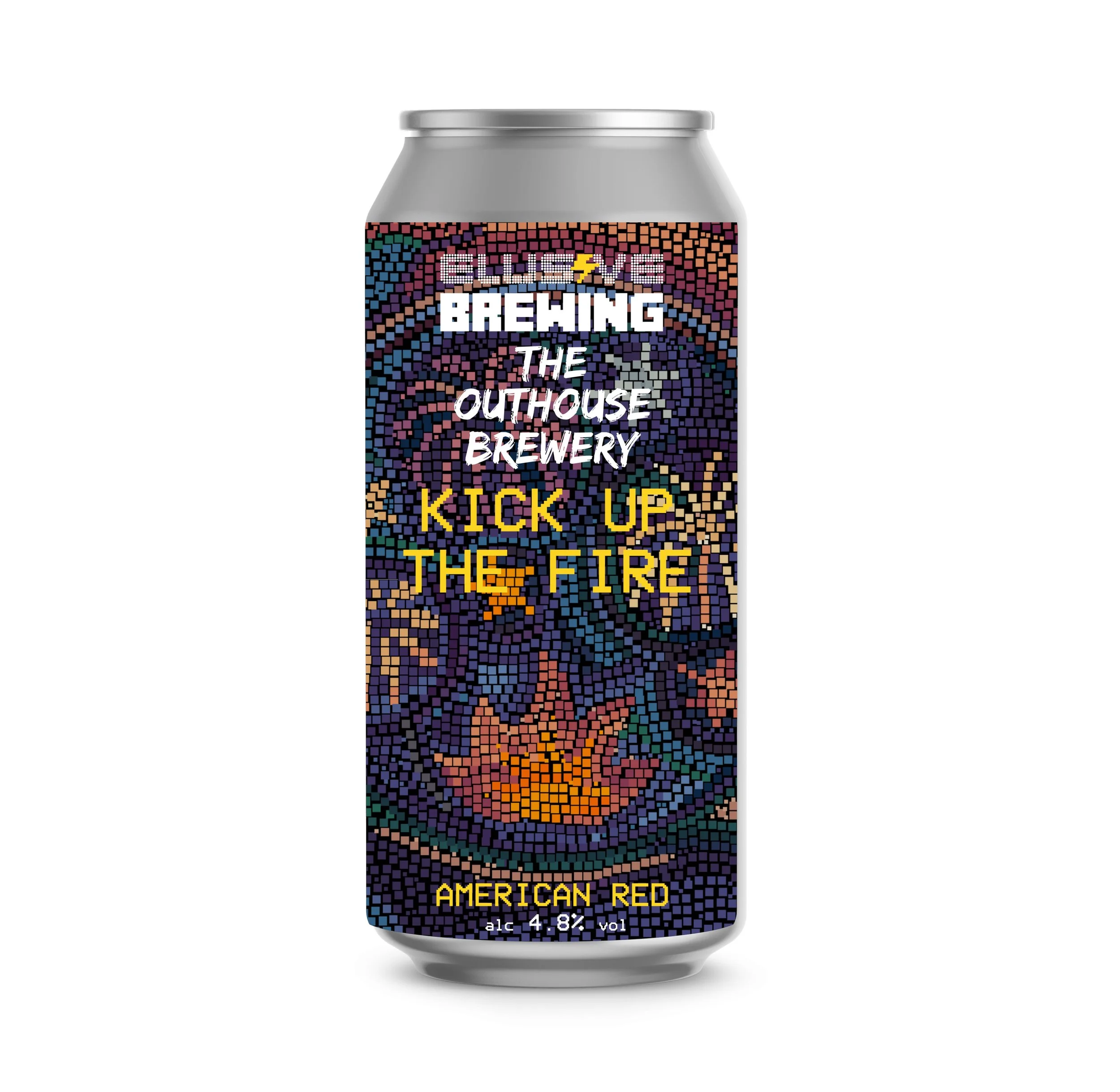 Elusive Brewing - Kick Up The Fire American Red 4.8% 440ML (Elusive x The Outhouse Brewery) 