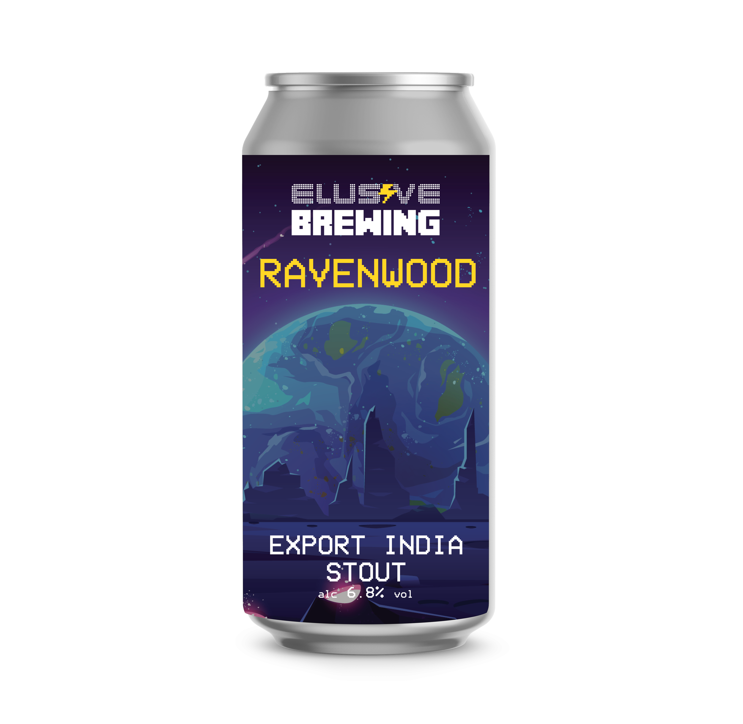 Elusive Brewing - Ravenwood 6.8% Export India Stout 440ML 