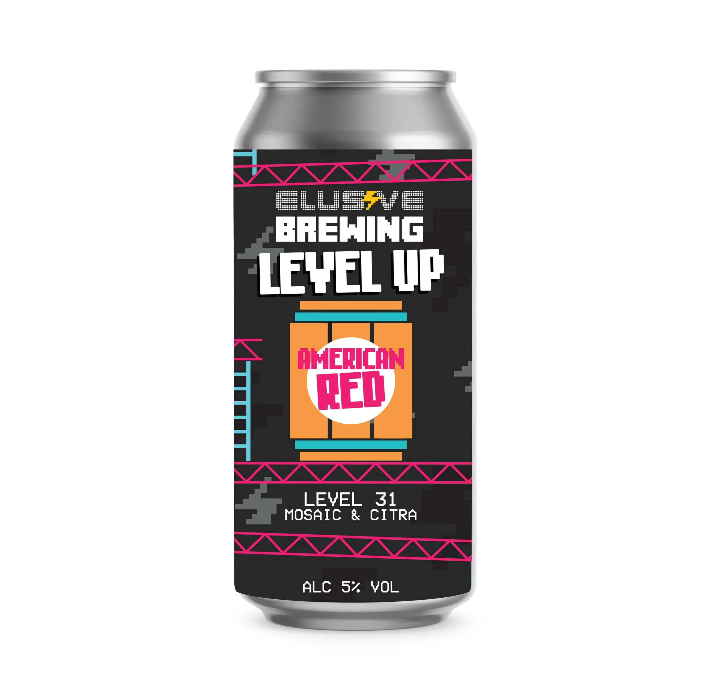 Elusive Brewing - Level Up (Level 31: Mosaic & Citra) 5% American Red 440ml 