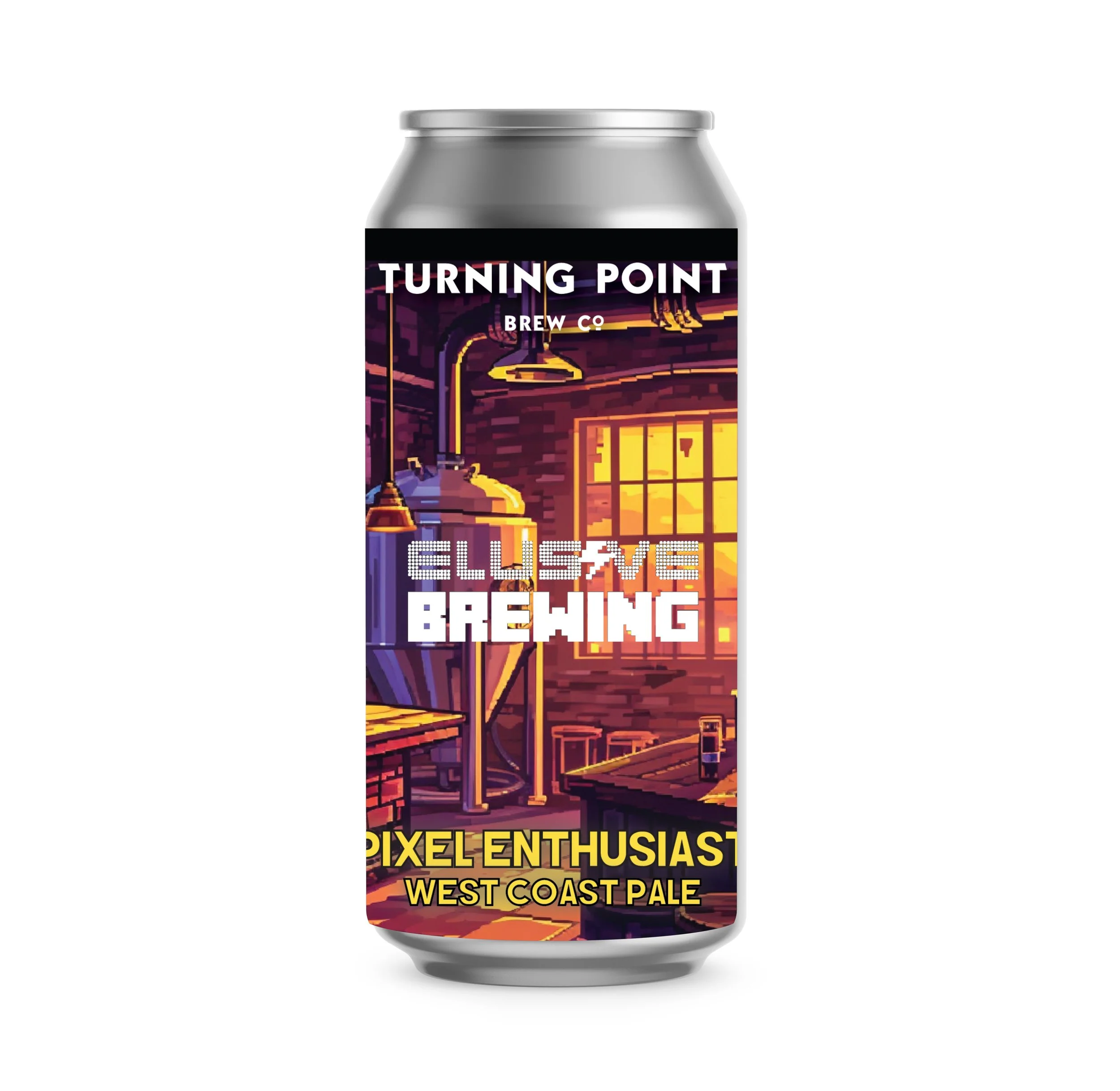 Elusive Brewing - Pixel Enthusiast (Turning Point x Elusive) 4.3% West Coast Pale Ale 