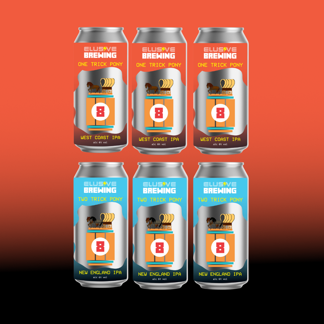 Six Pony Cans Orange Background.png